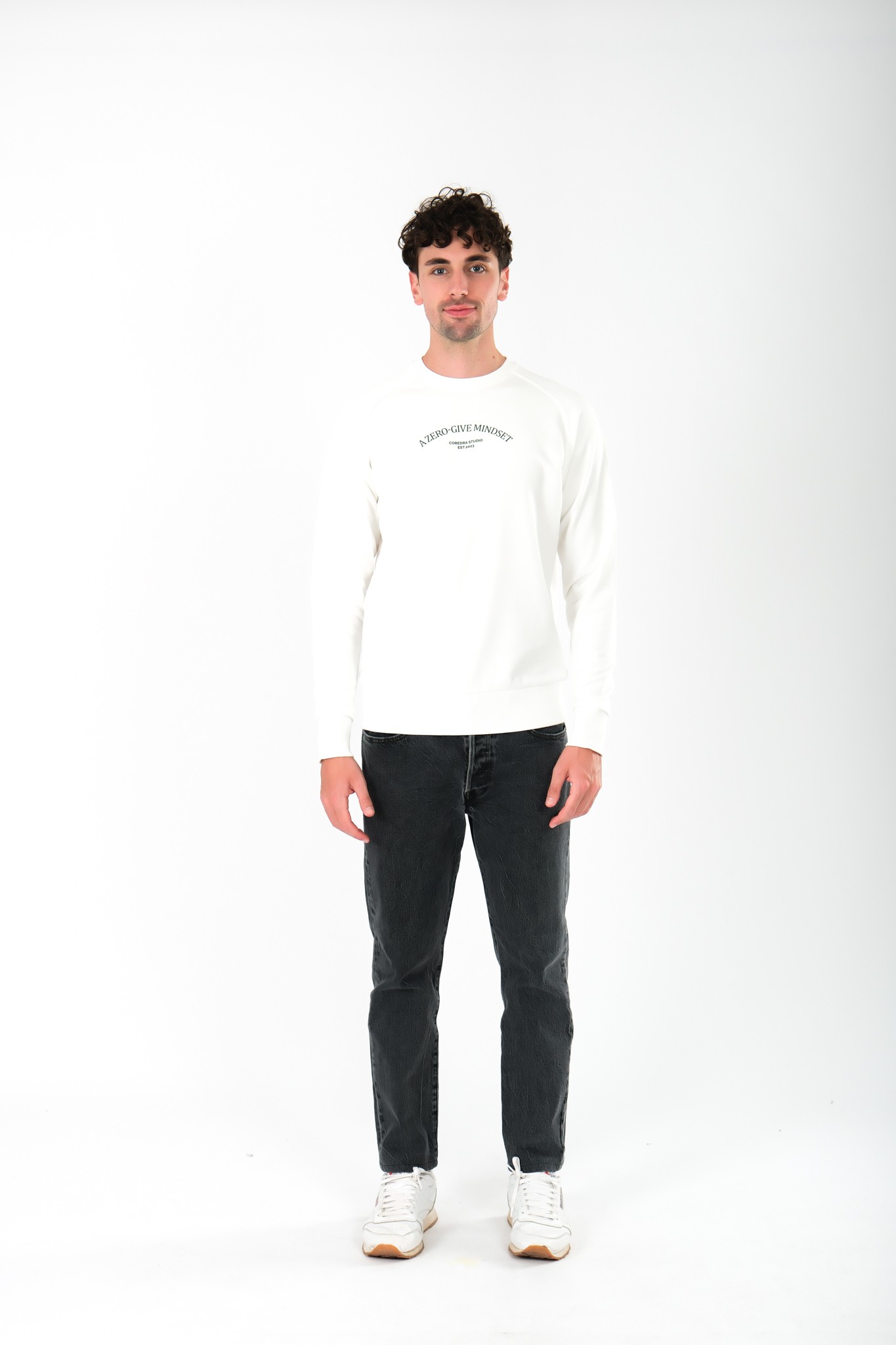 Zero Give Regular Fit Sweatshirt Erkek - Ekru C105