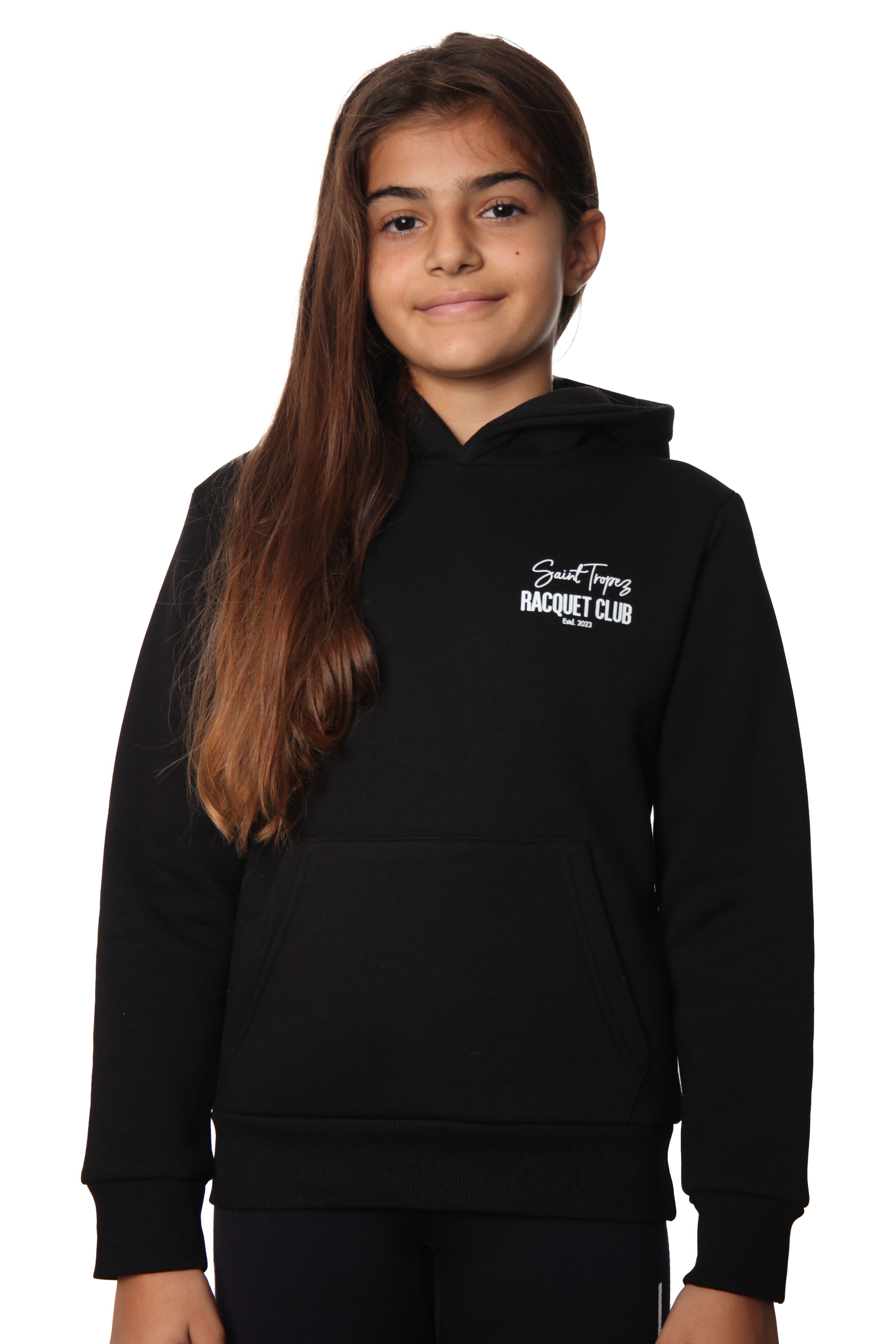 Racquet Lover Hoodie Çocuk Kız - Siyah