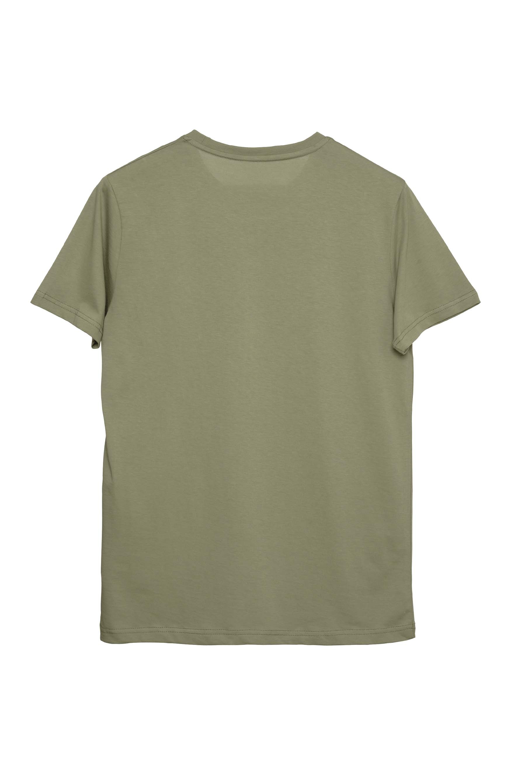 Basic Regular T-Shirt Erkek - Haki C102