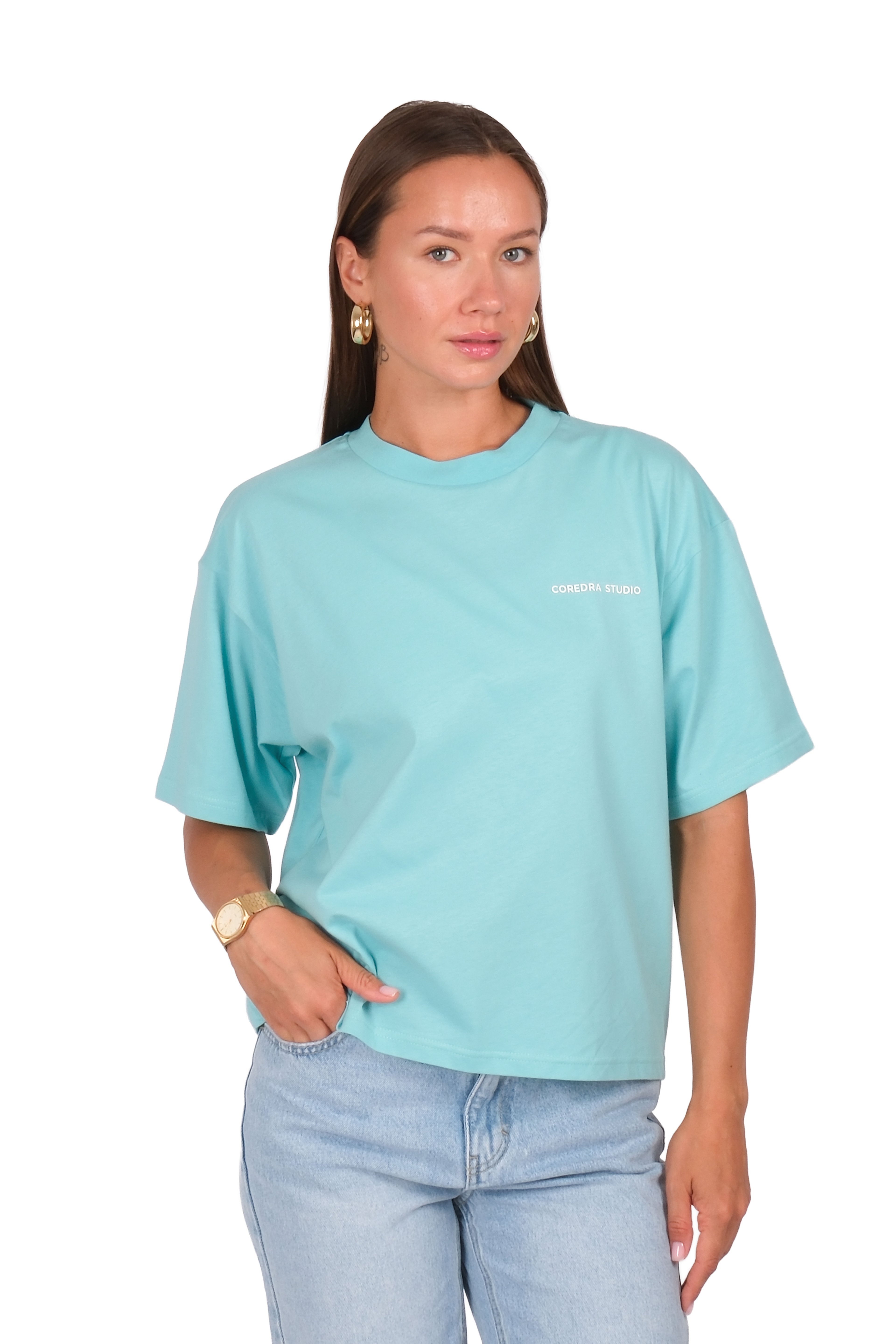 Kadın CRD Basic Boxed Fit T-Shirt - MINT