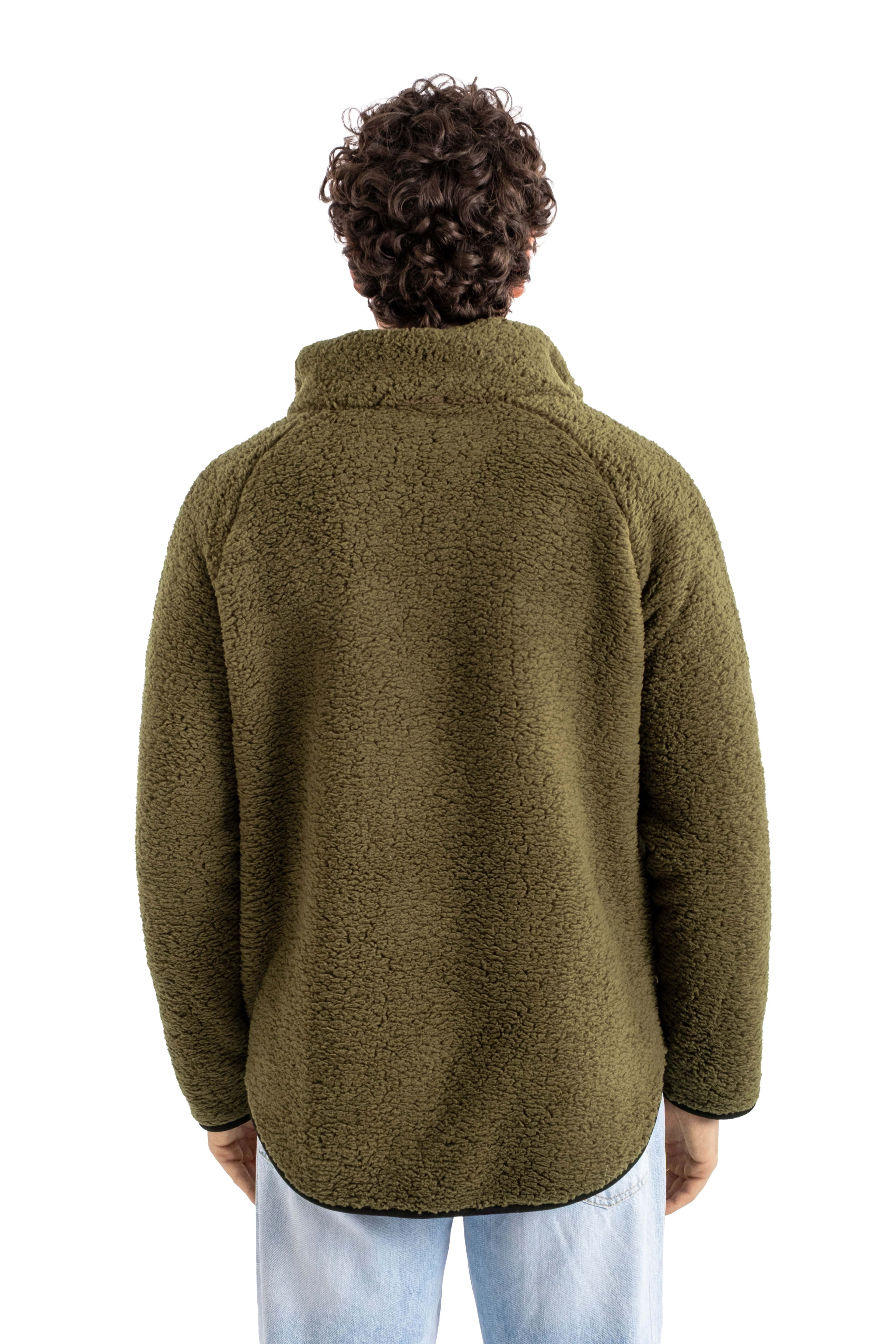 Boydan Fermuarlı Teddy Peluş Mont Erkek - C508