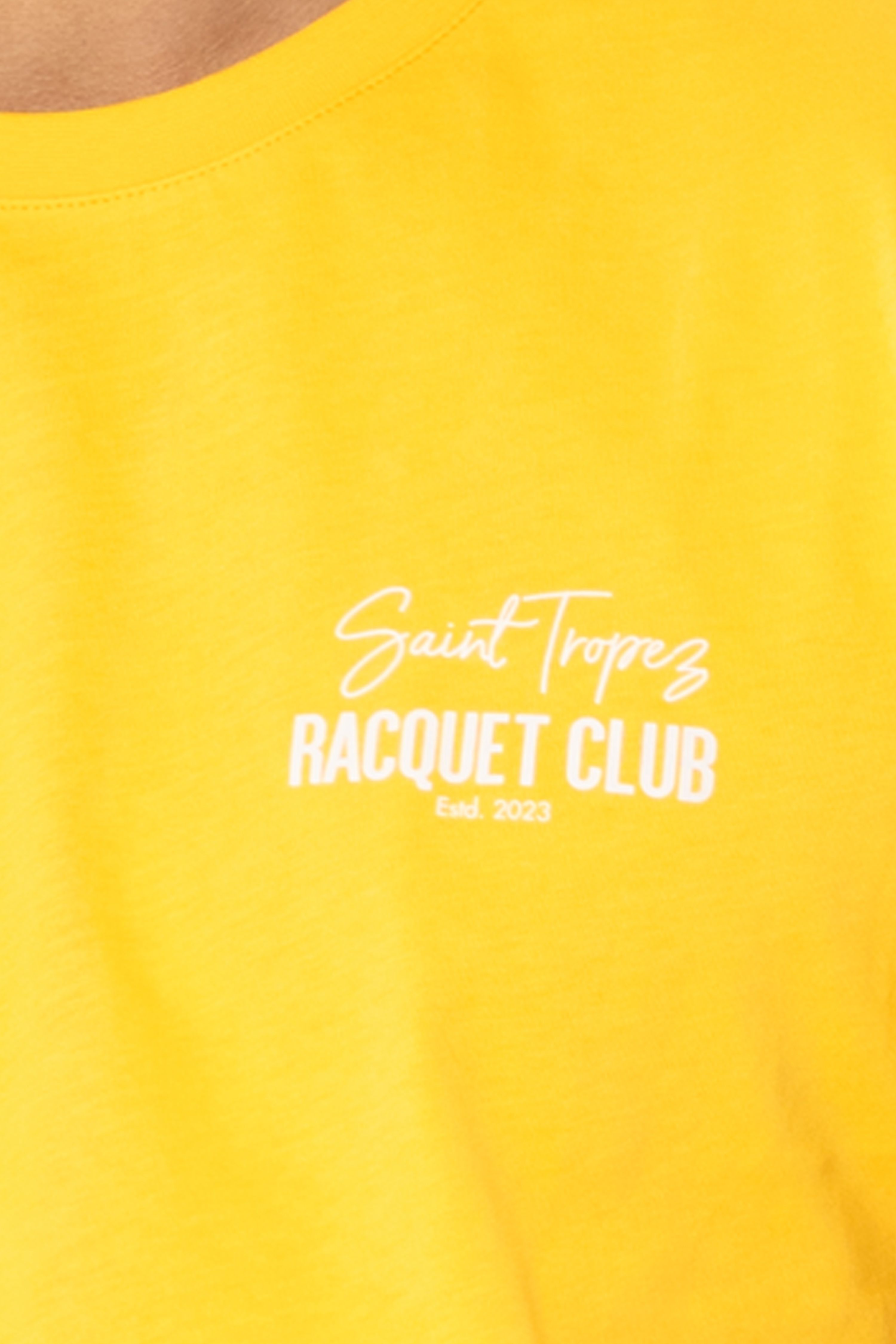 Racquet Club Regular T-Shirt Erkek - Sarı C102