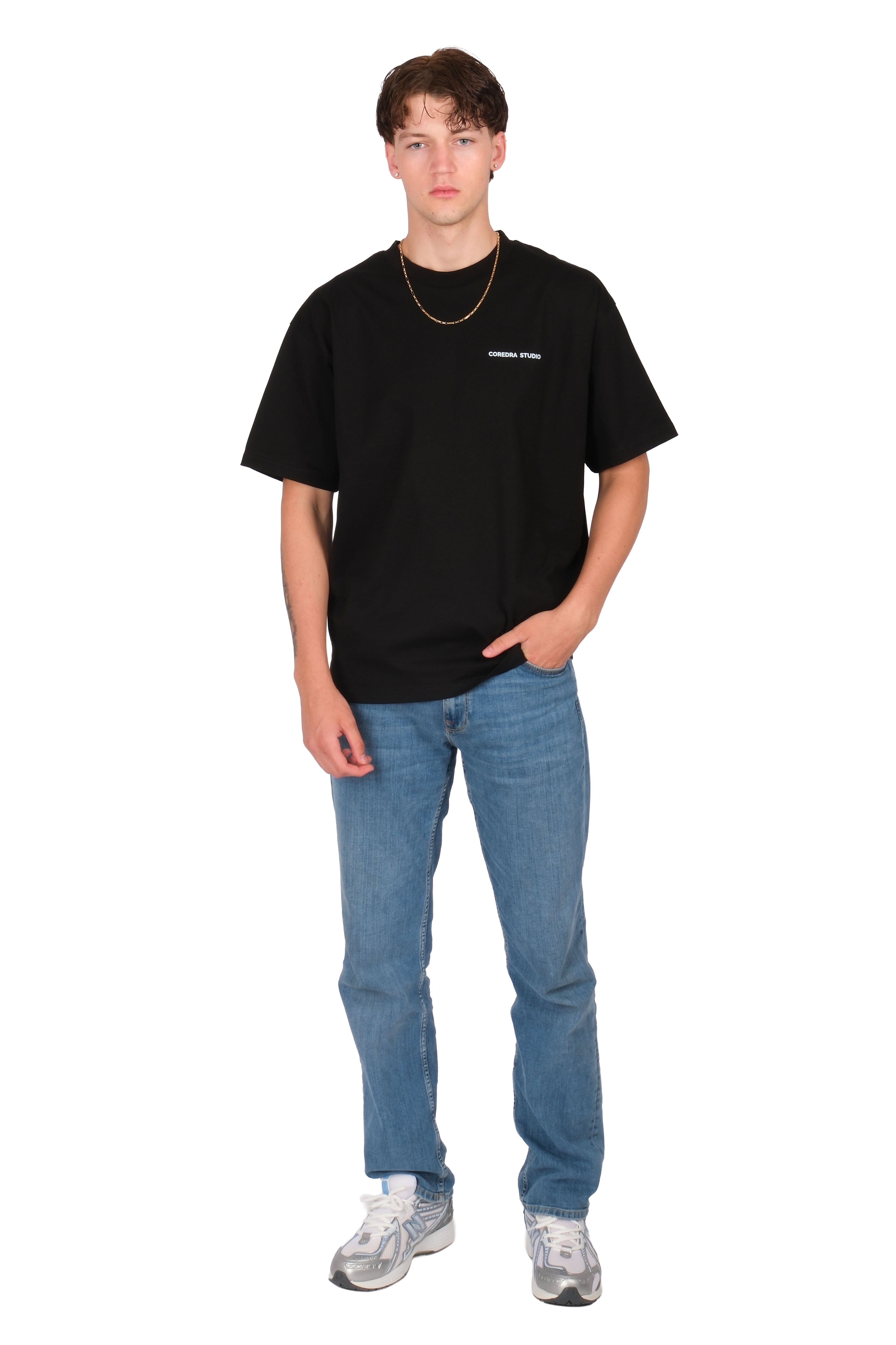Sometimes Oversize T-Shirt Erkek - Siyah C101