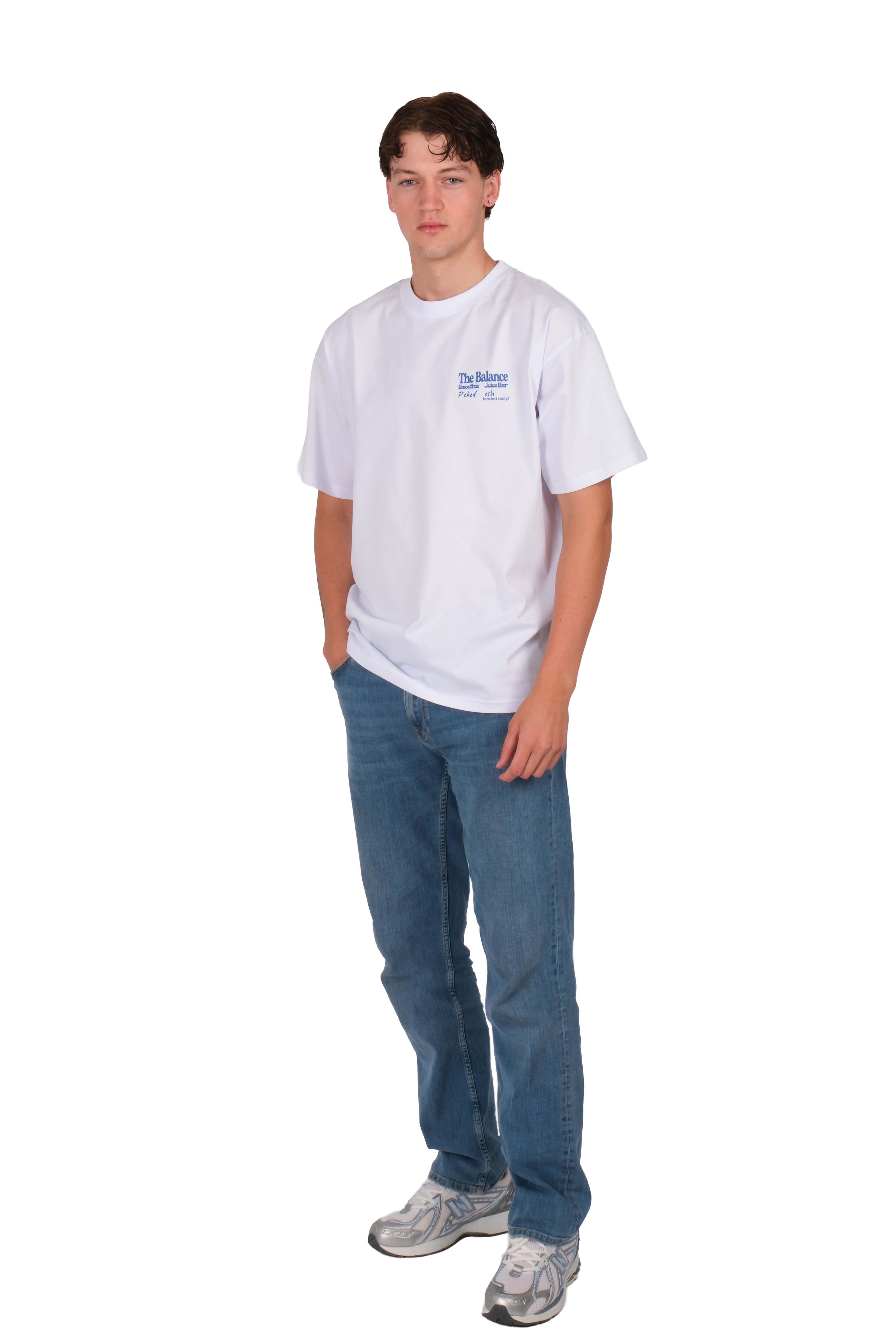 The Balance Oversize Fit T-Shirt Erkek - Beyaz C101