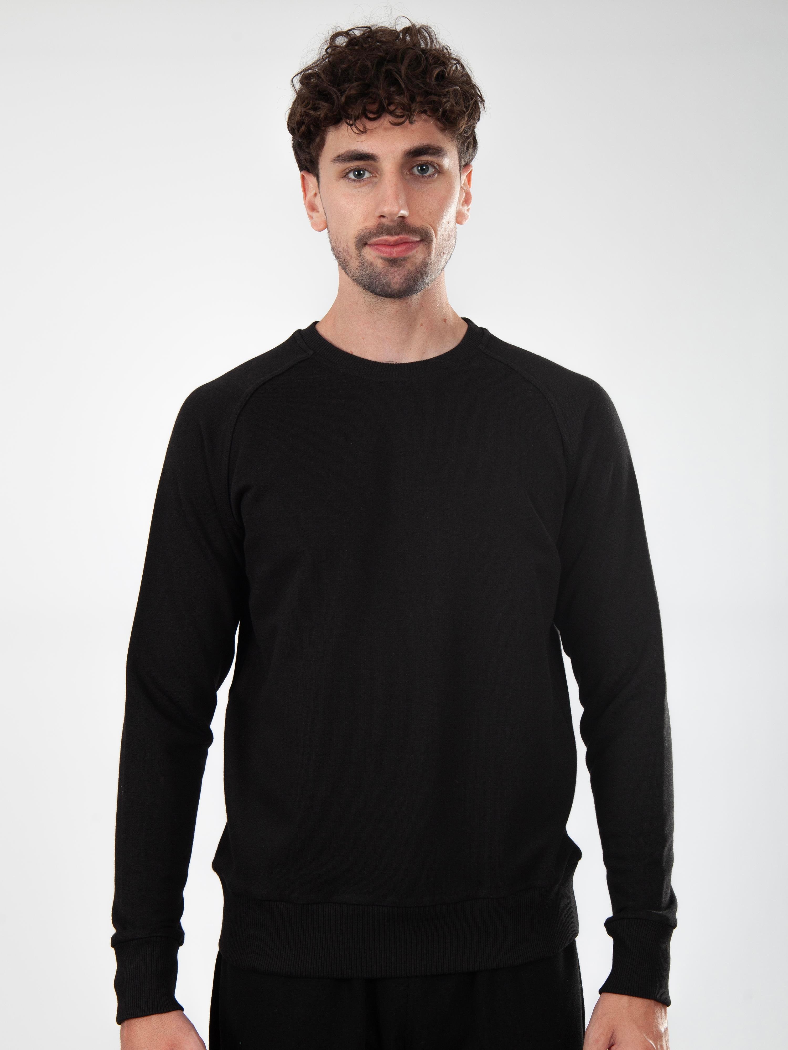 Basic Erkek Regular Sweatshirt C105 - SİYAH