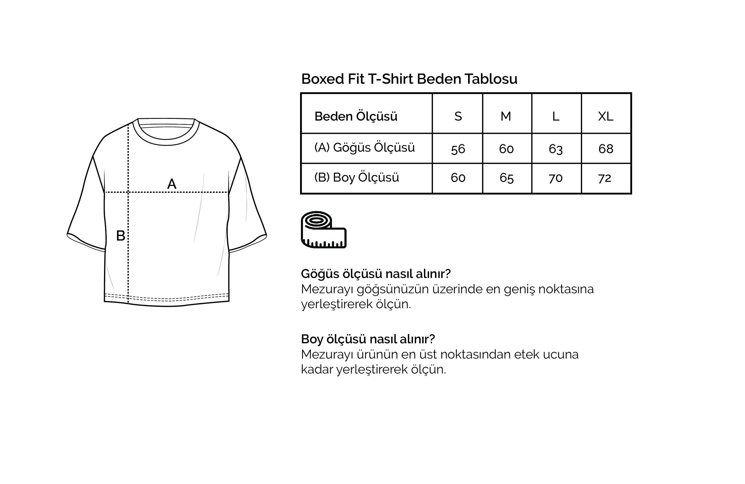Kadın Basic Boxed Fit T-Shirt