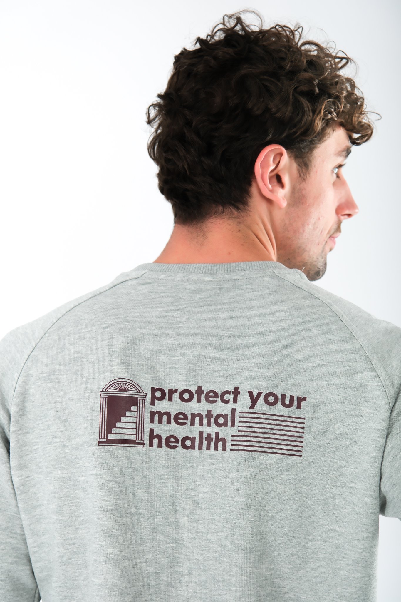 Protect Your Mental Health Regular Fit Sweatshirt Erkek - Gri C105