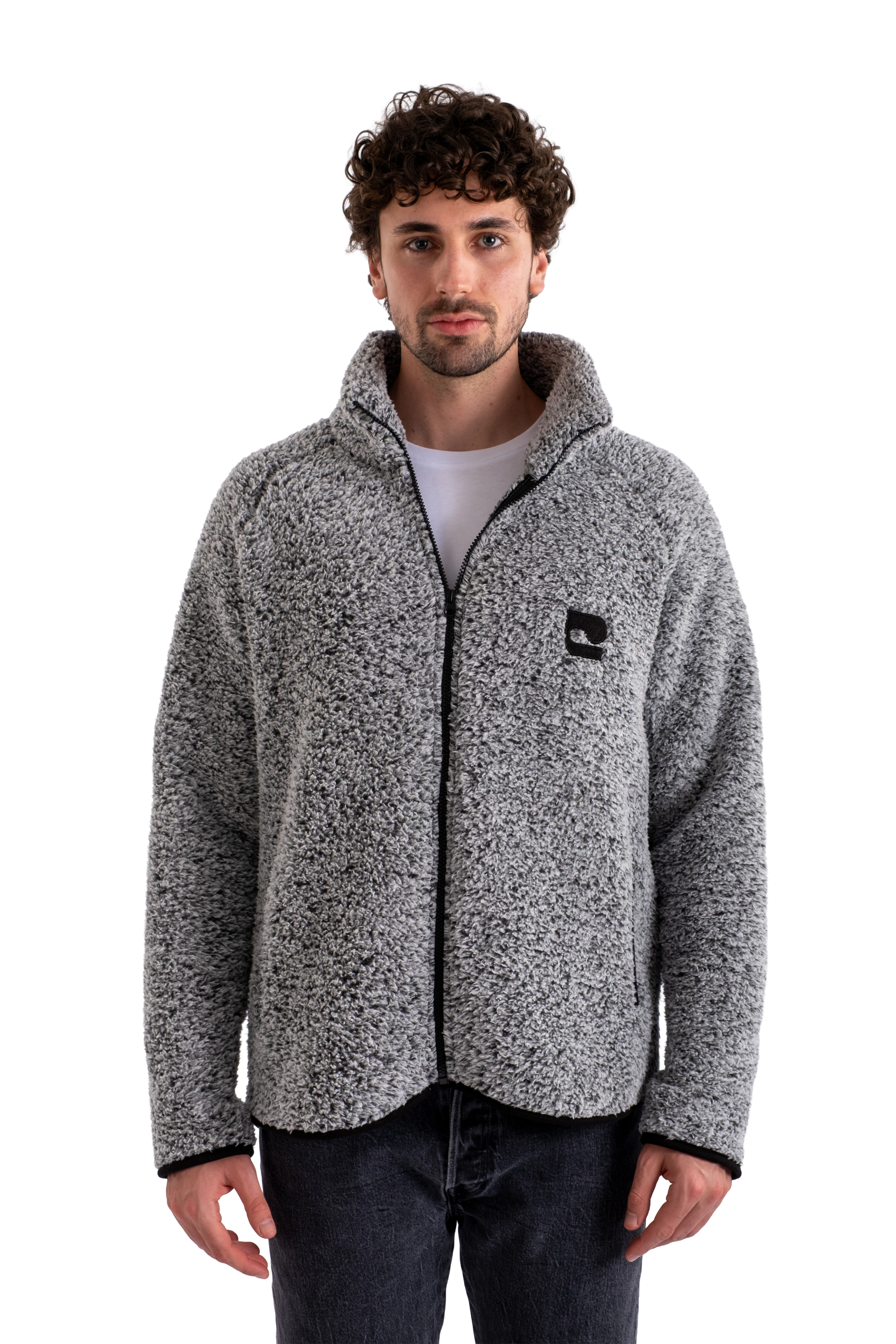 Boydan Fermuarlı Teddy Peluş Mont Erkek - C508