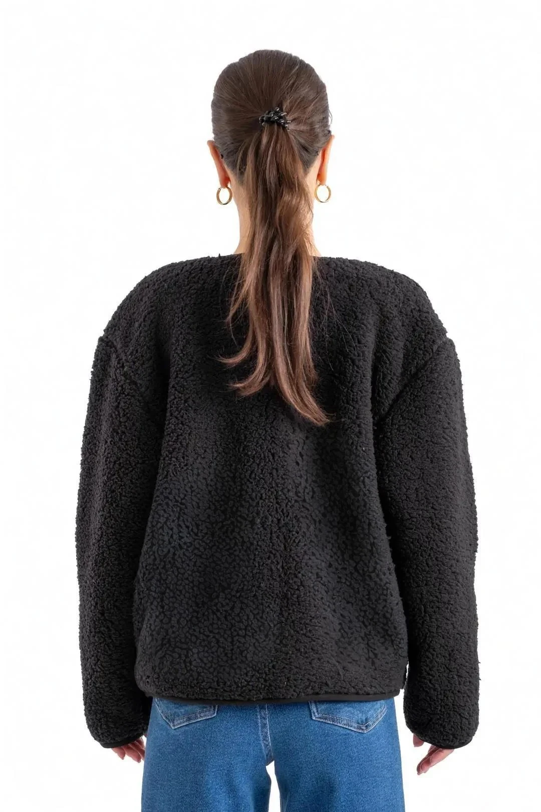 Peluş Çıtçıtlı Ceket - C601