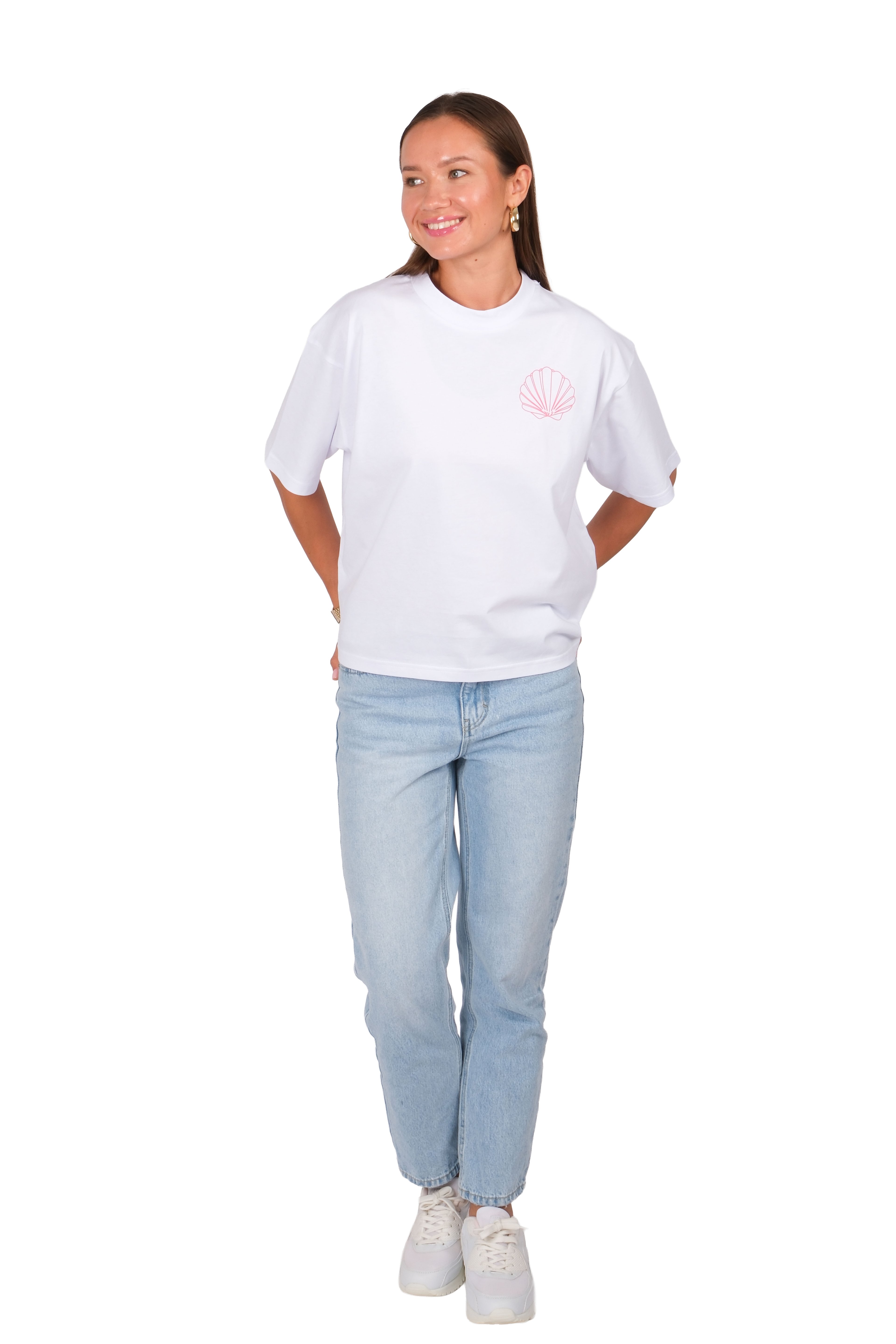 Good Things Boxed Fit Kadın T-Shirt Beyaz C590