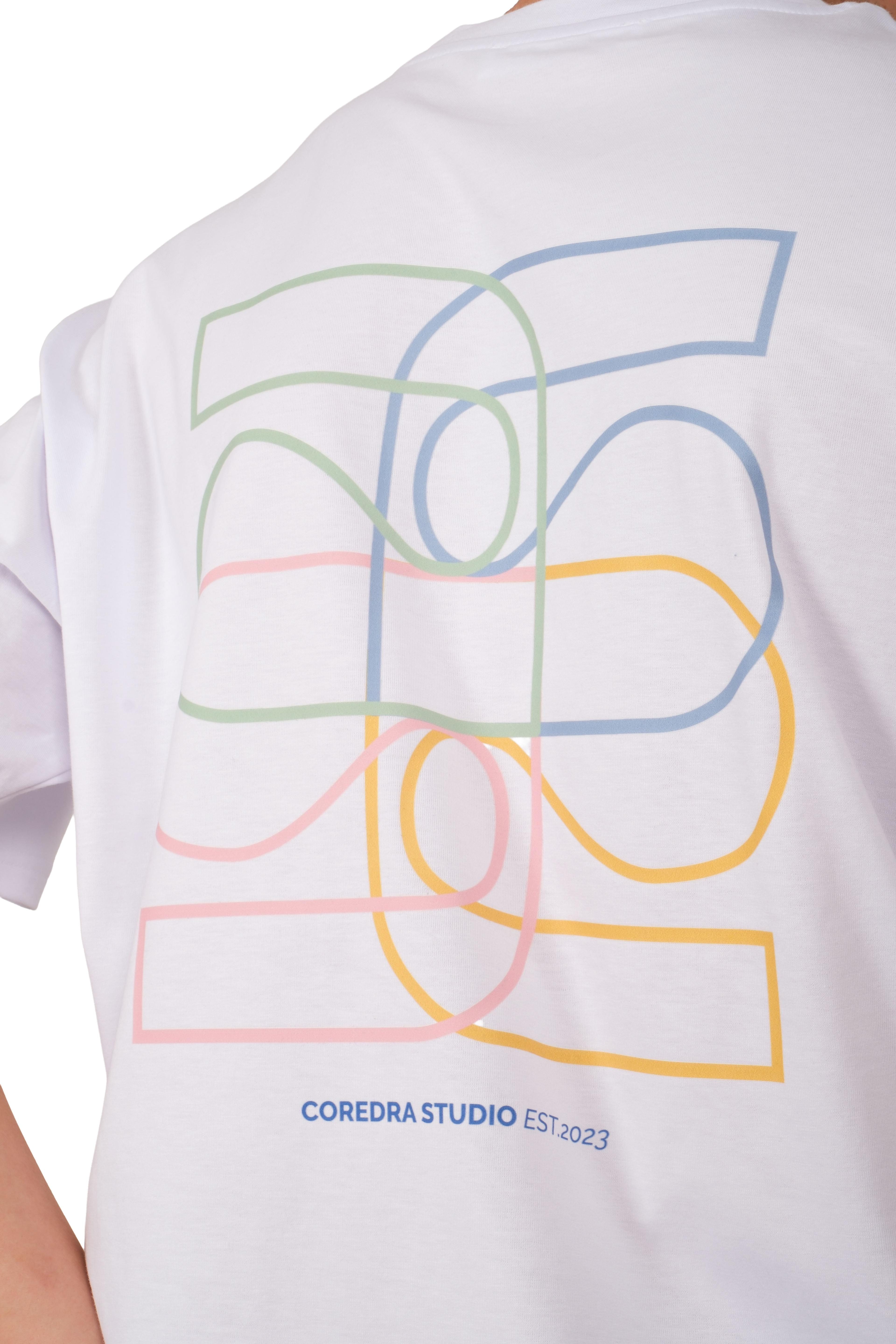 Coredra Core Oversize T-Shirt Erkek - Beyaz C101