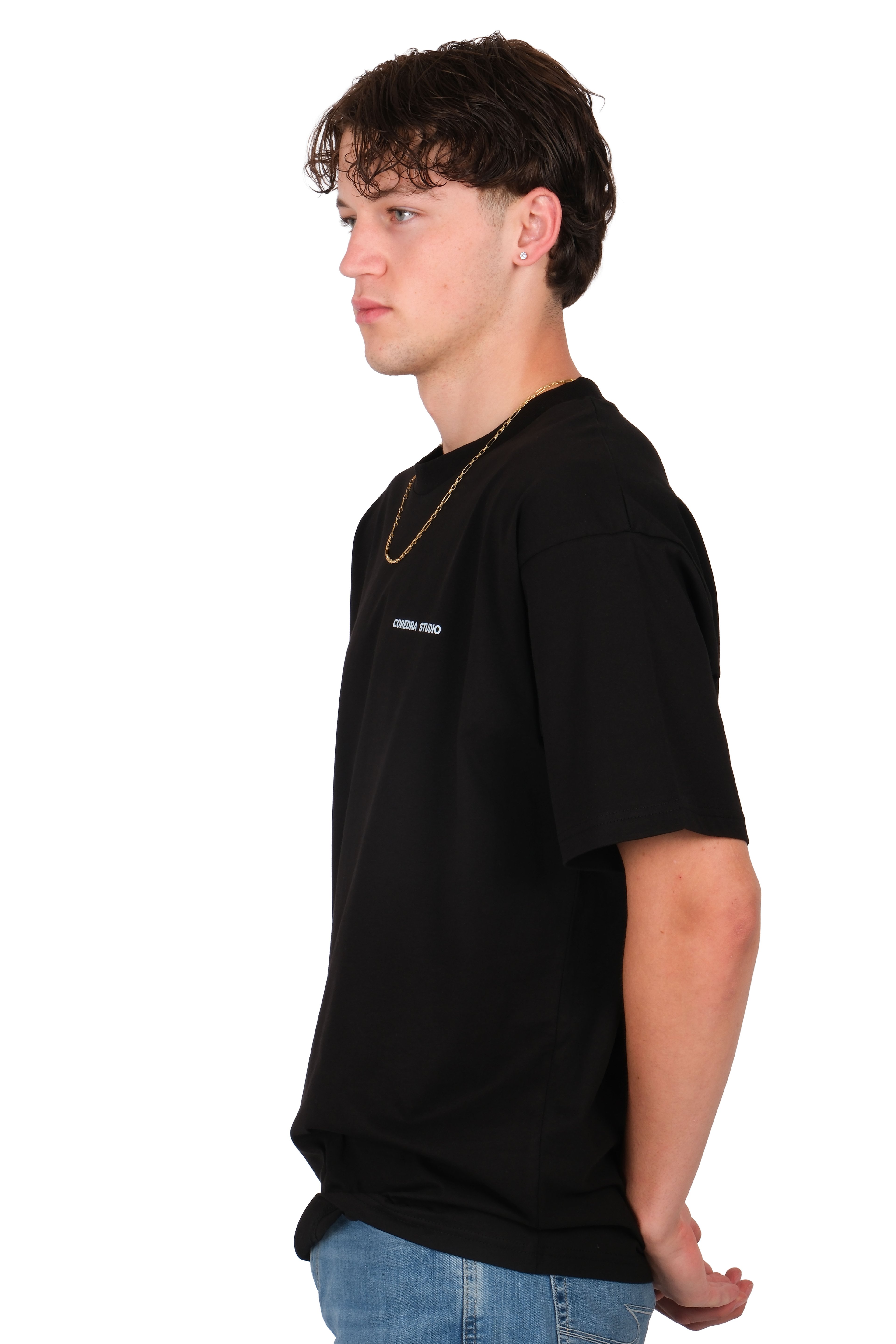 Sometimes Oversize T-Shirt Erkek - Siyah C101