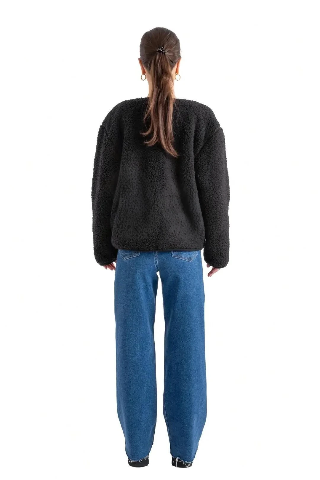 Peluş Çıtçıtlı Ceket - C601