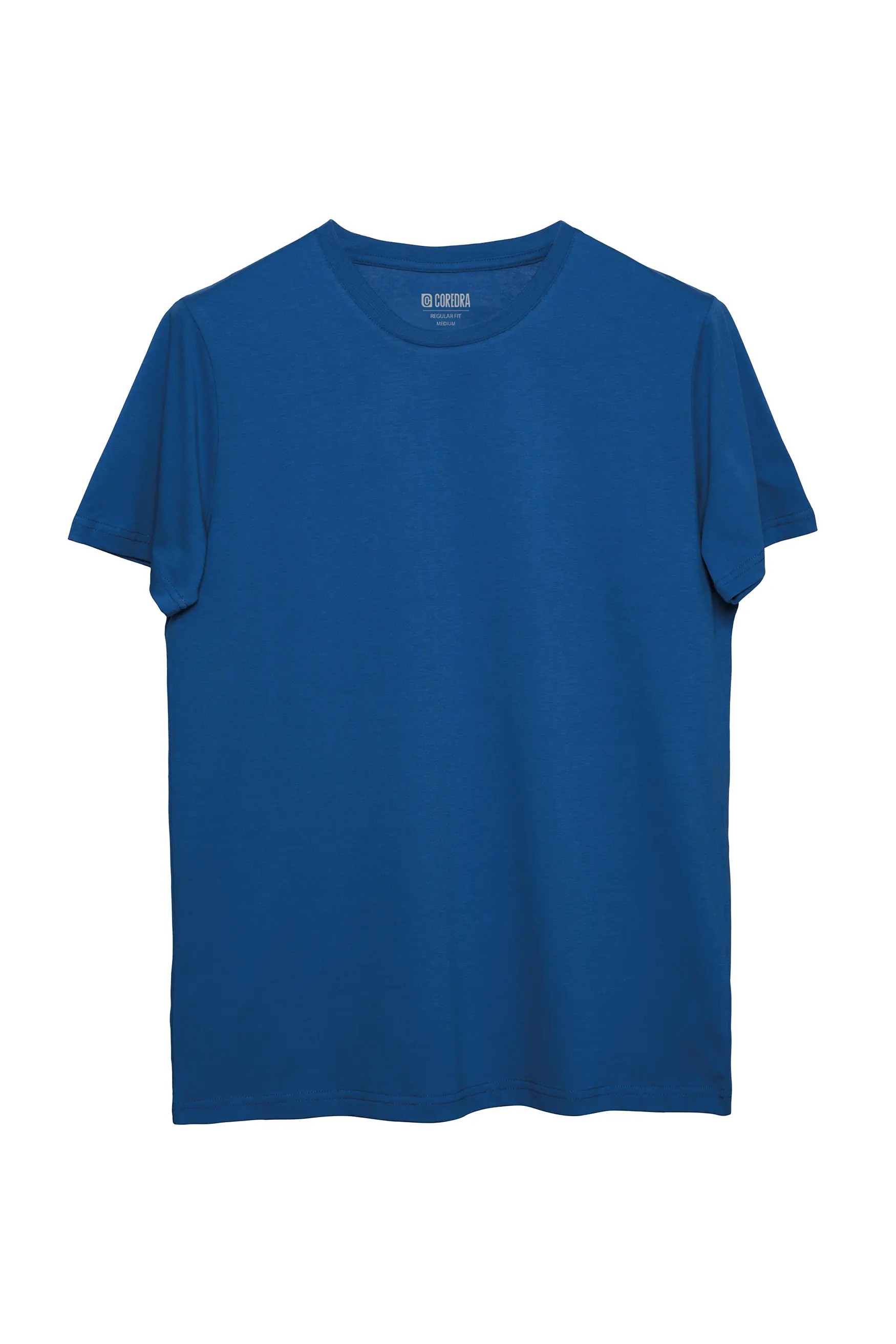 Basic Regular T-Shirt Erkek - Saks Mavi