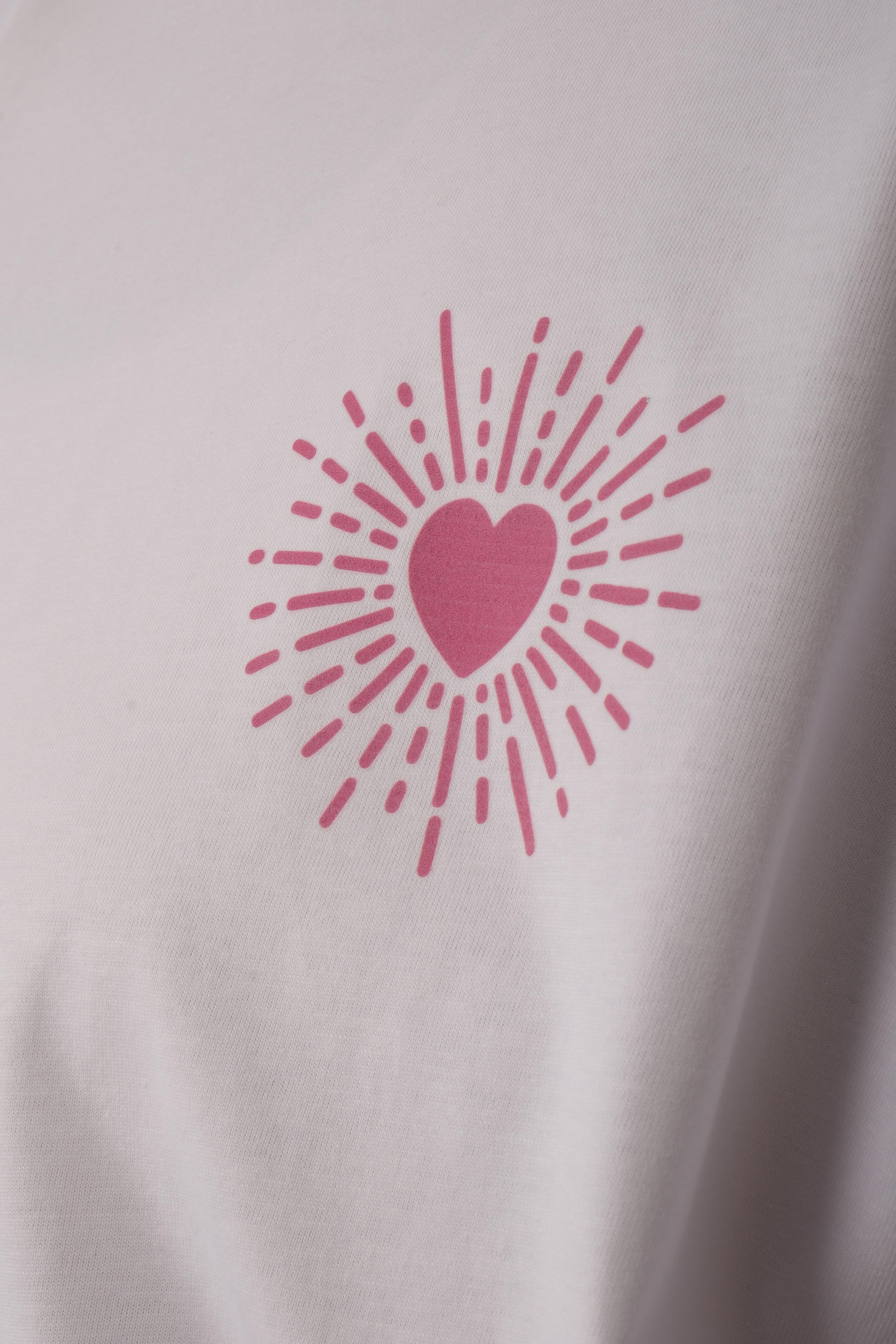 Planted With Love Boxed Fit Kadın T-Shirt Beyaz C590