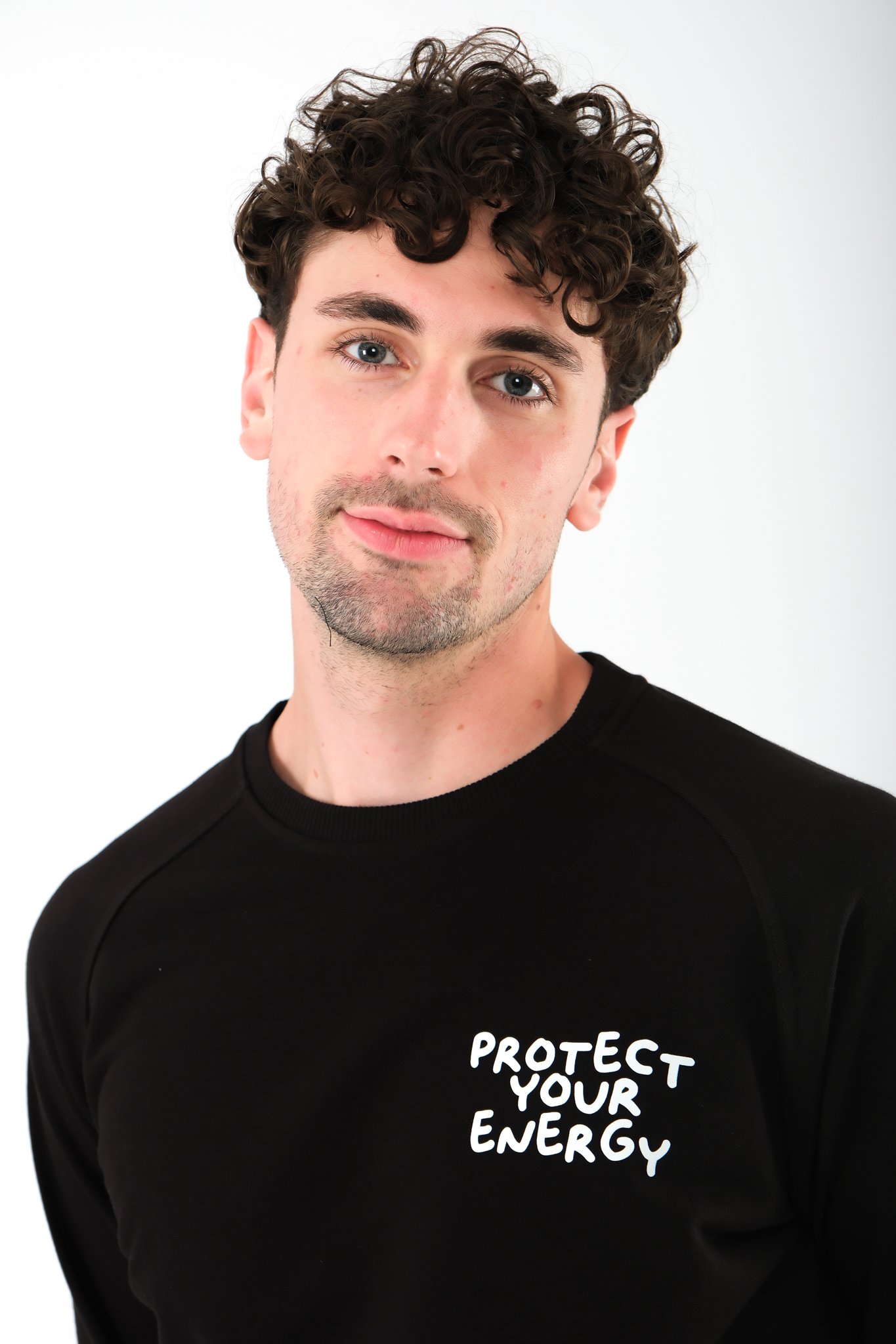 Protect Your Energy Regular Fit Sweatshirt Erkek - Siyah C105