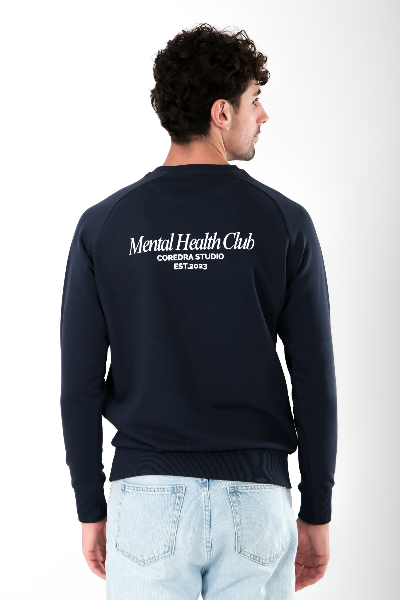 Mental Health Club Regular Fit Sweatshirt Erkek - Lacivert C105