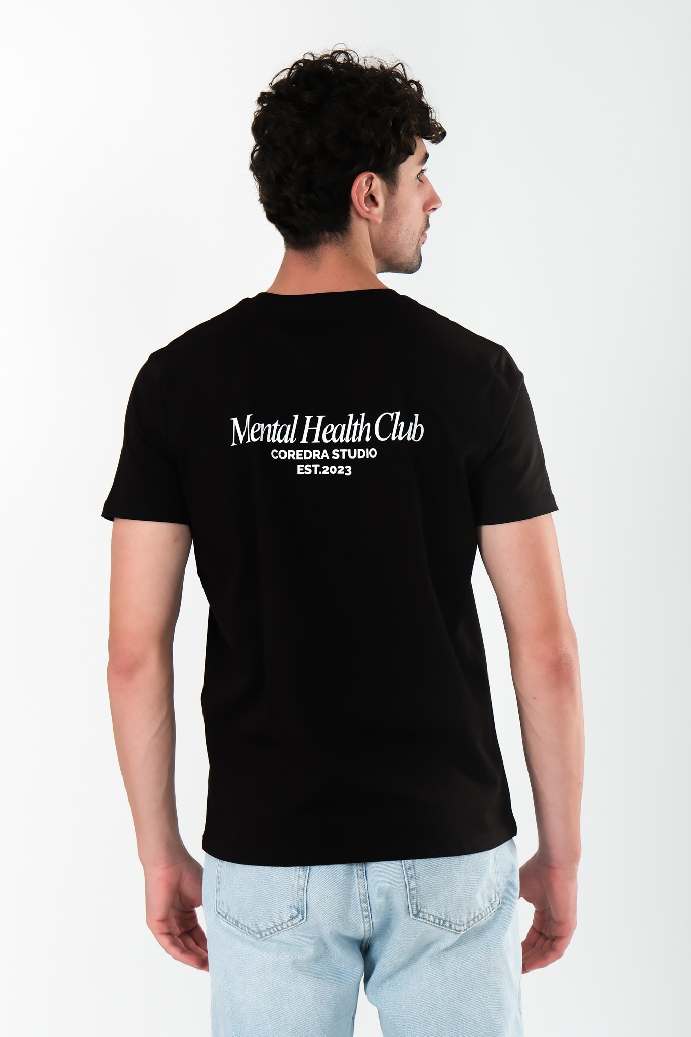 Mental Health Club Regular Fit T-Shirt Erkek - Siyah C102