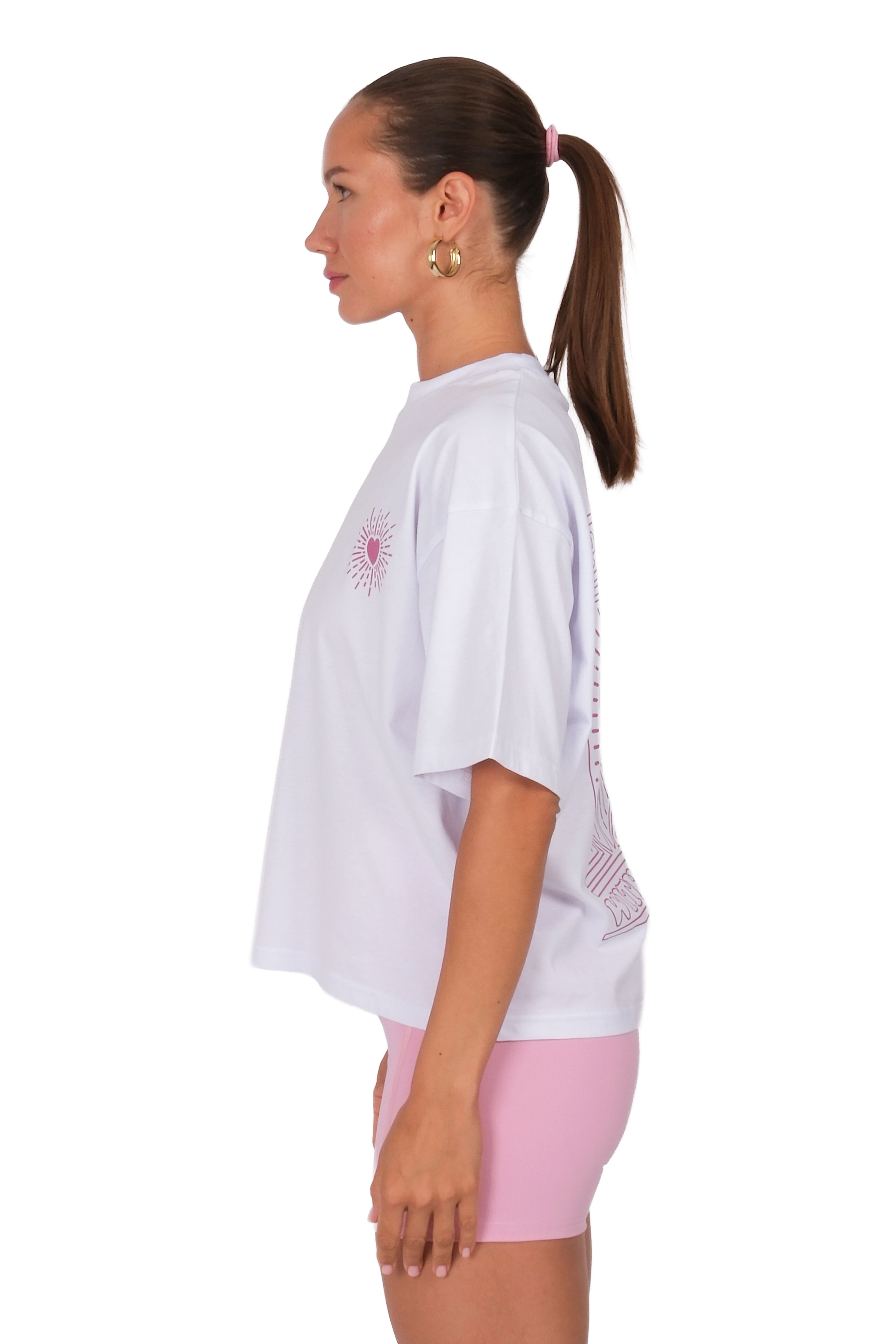 Planted With Love Boxed Fit Kadın T-Shirt Beyaz C590
