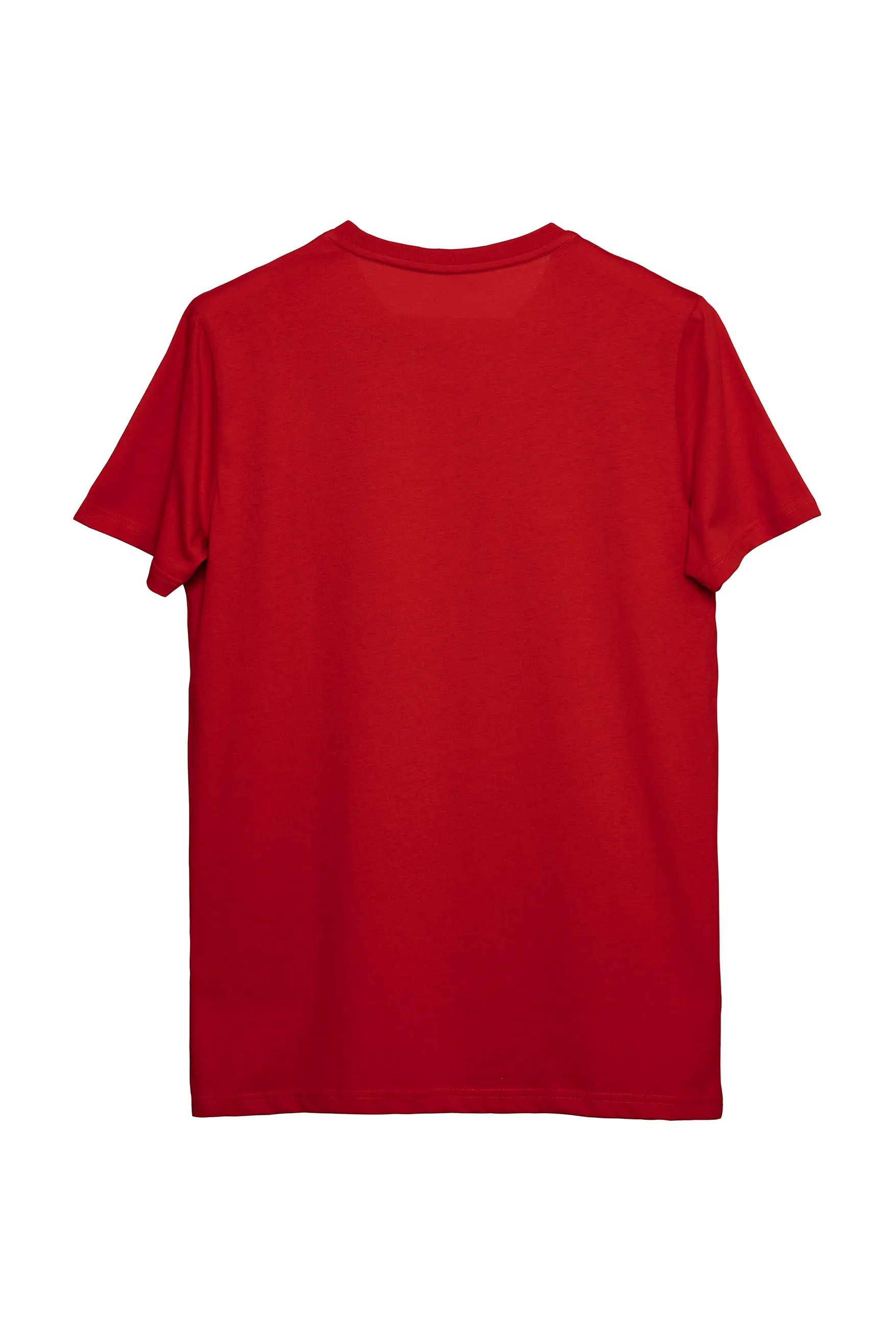 Basic Regular T-Shirt Kadın - Kırmızı