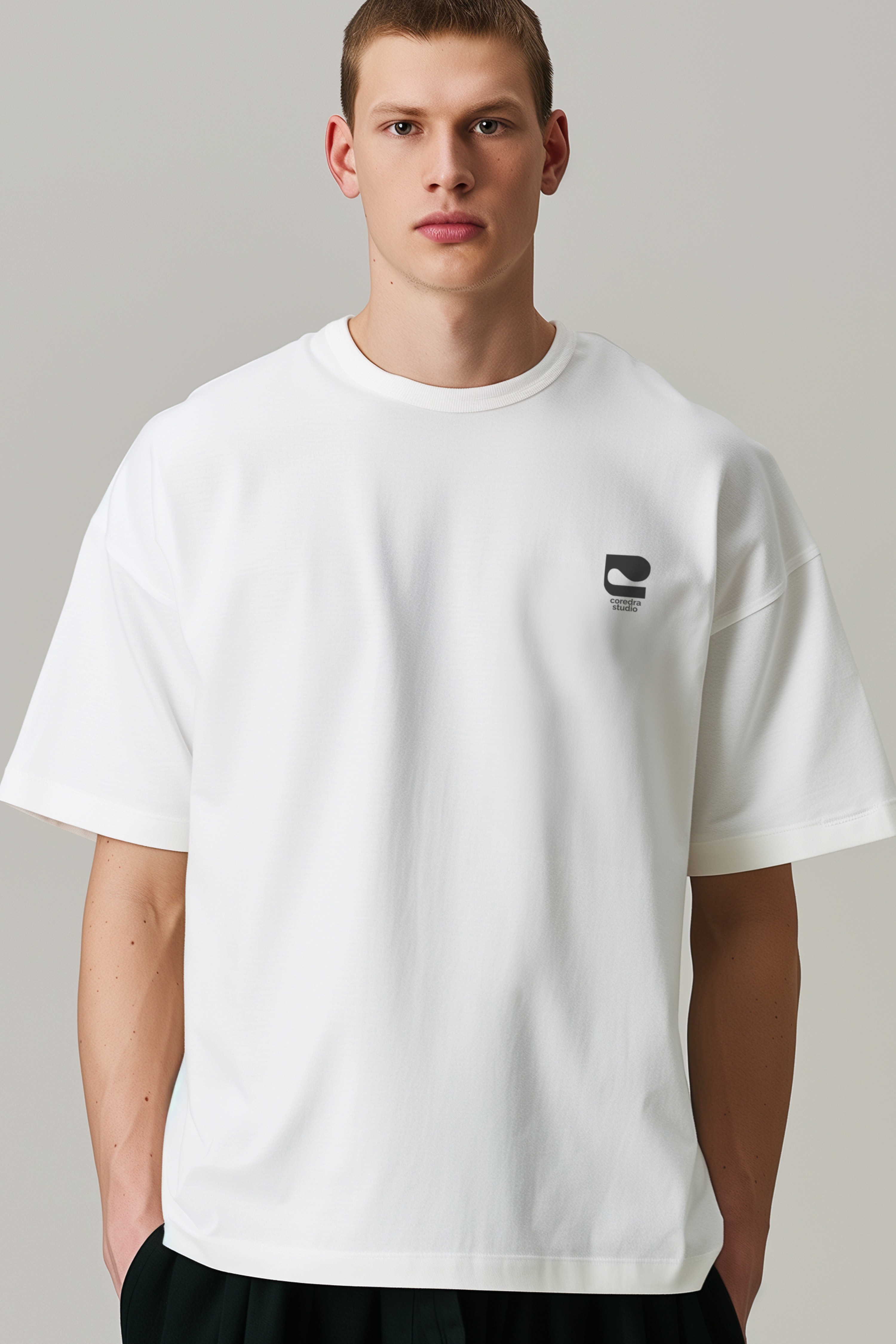 Self Love Oversize T-Shirt Erkek - Beyaz