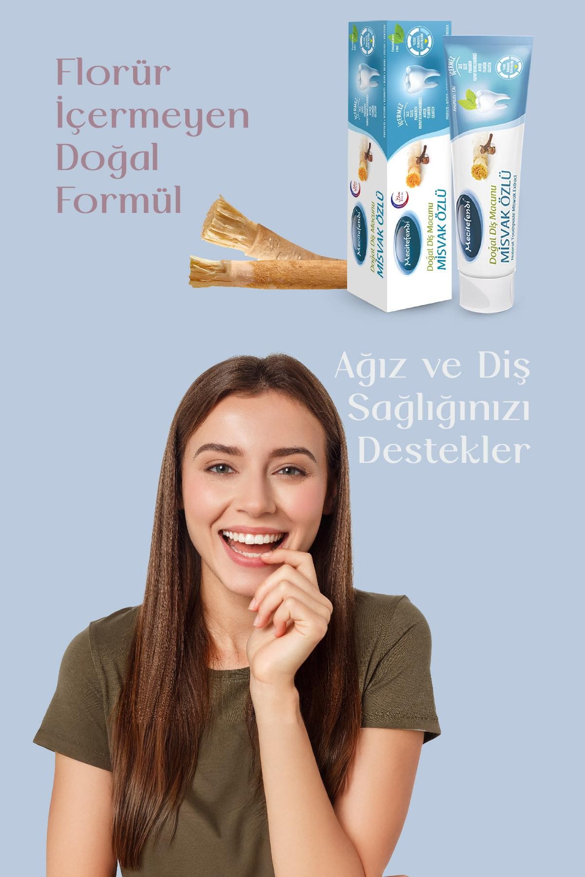 Mecitefendi Misvak Özlü Doğal Diş Macunu