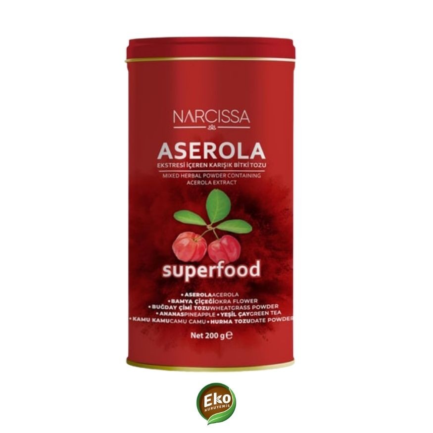 Narcissa Aserola Ekstresi Içeren Karışık Bitki Tozu 200 G