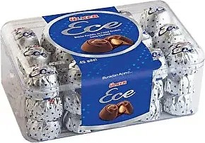 Ülker Ece Bütün Fındıklı ve Fındıklı Kremalı Sütlü Çikolata 458 Gram