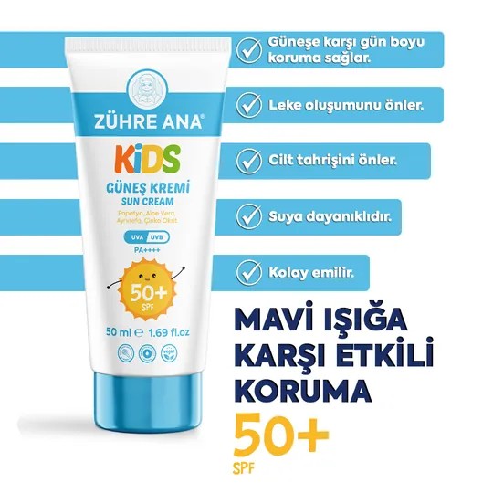 Zühre Ana Kids Güneş Kremi Spf