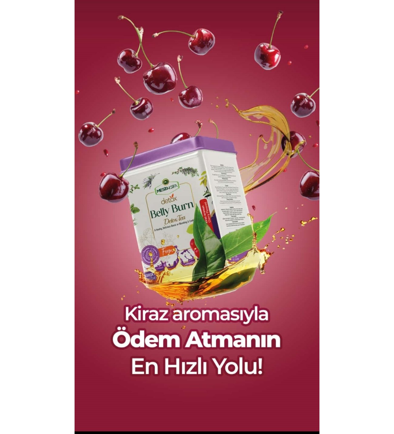 Belly Burn Detox Çayı 8gr 20'li Doğal Içerikli Detoks Tea