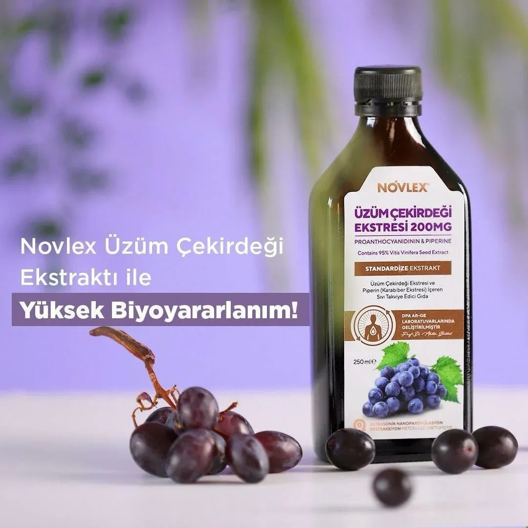Novlex Üzüm Çekirdeği Ekstresi 200mg