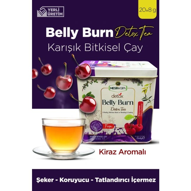 Belly Burn Detox Çayı 8gr 20'li Doğal Içerikli Detoks Tea