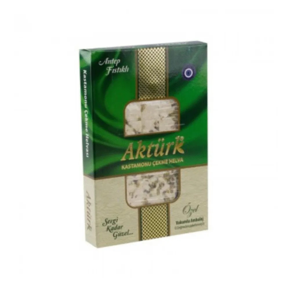 Aktürk Kastamonu Antep Fıstıklı Çekme Helva 250 Gram 