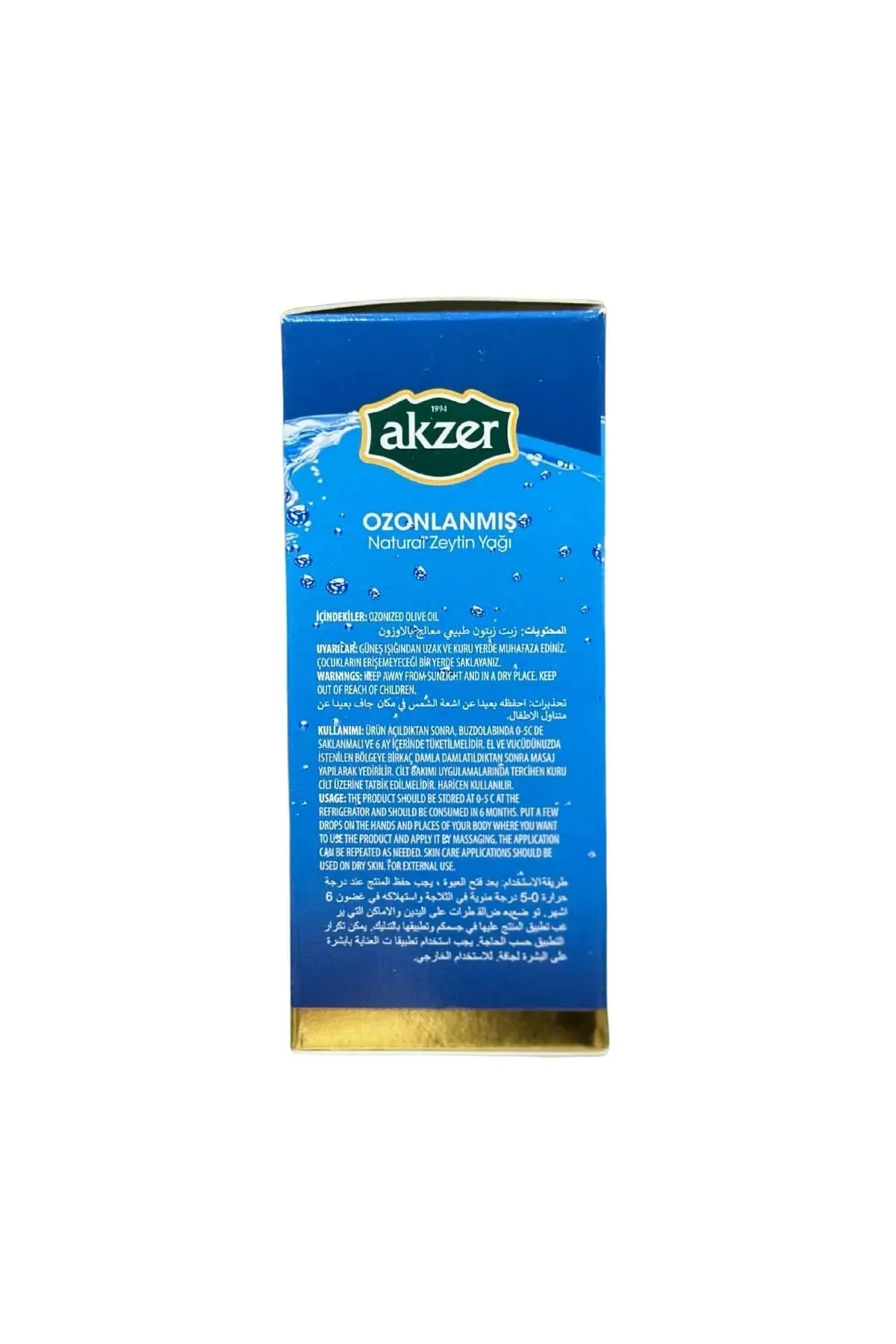 Akzer Ozonized Oil Ozonlanmış Natural Zeytin Yağı