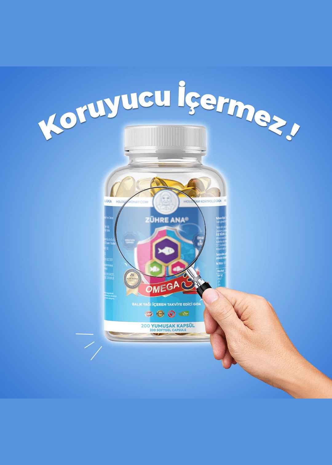 Zühre Ana Omega 3 Balık Yağı - 200 Kapsül
