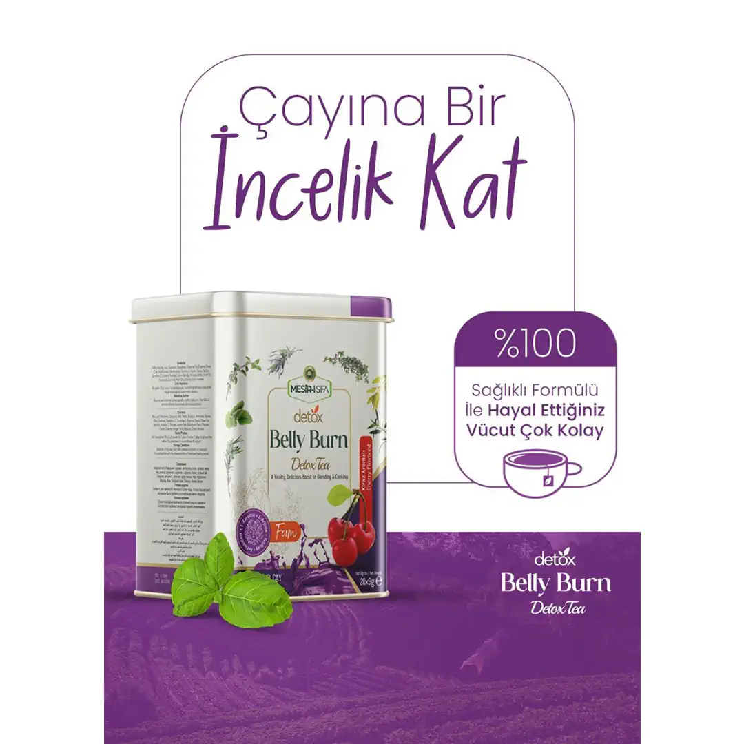 Belly Burn Detox Çayı 8gr 20'li Doğal Içerikli Detoks Tea