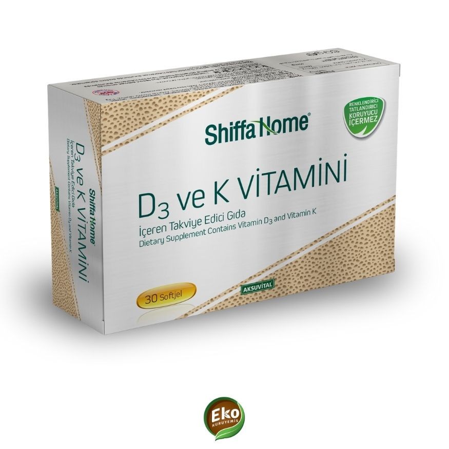 Aksu Vital D3 Ve K Vitamini 1300 Mg 30 Adet