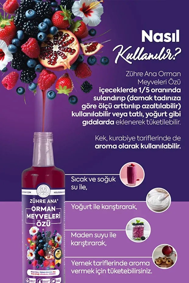 Zühre Ana Orman Meyveleri Özü