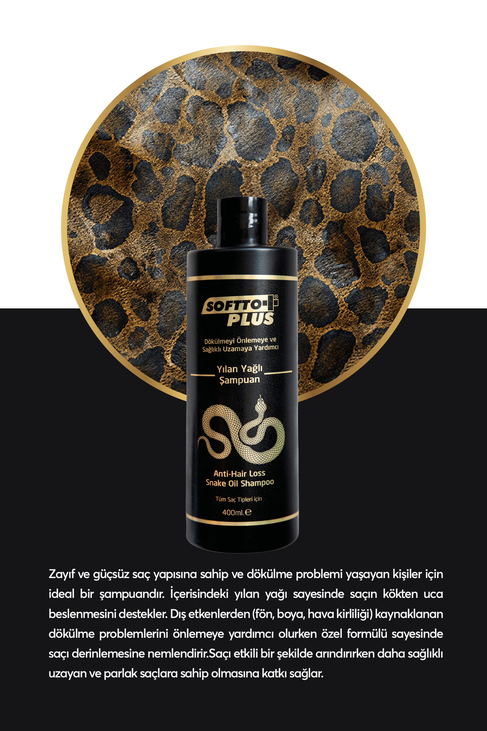 Softto Plus Yılan Yağı Şampuanı