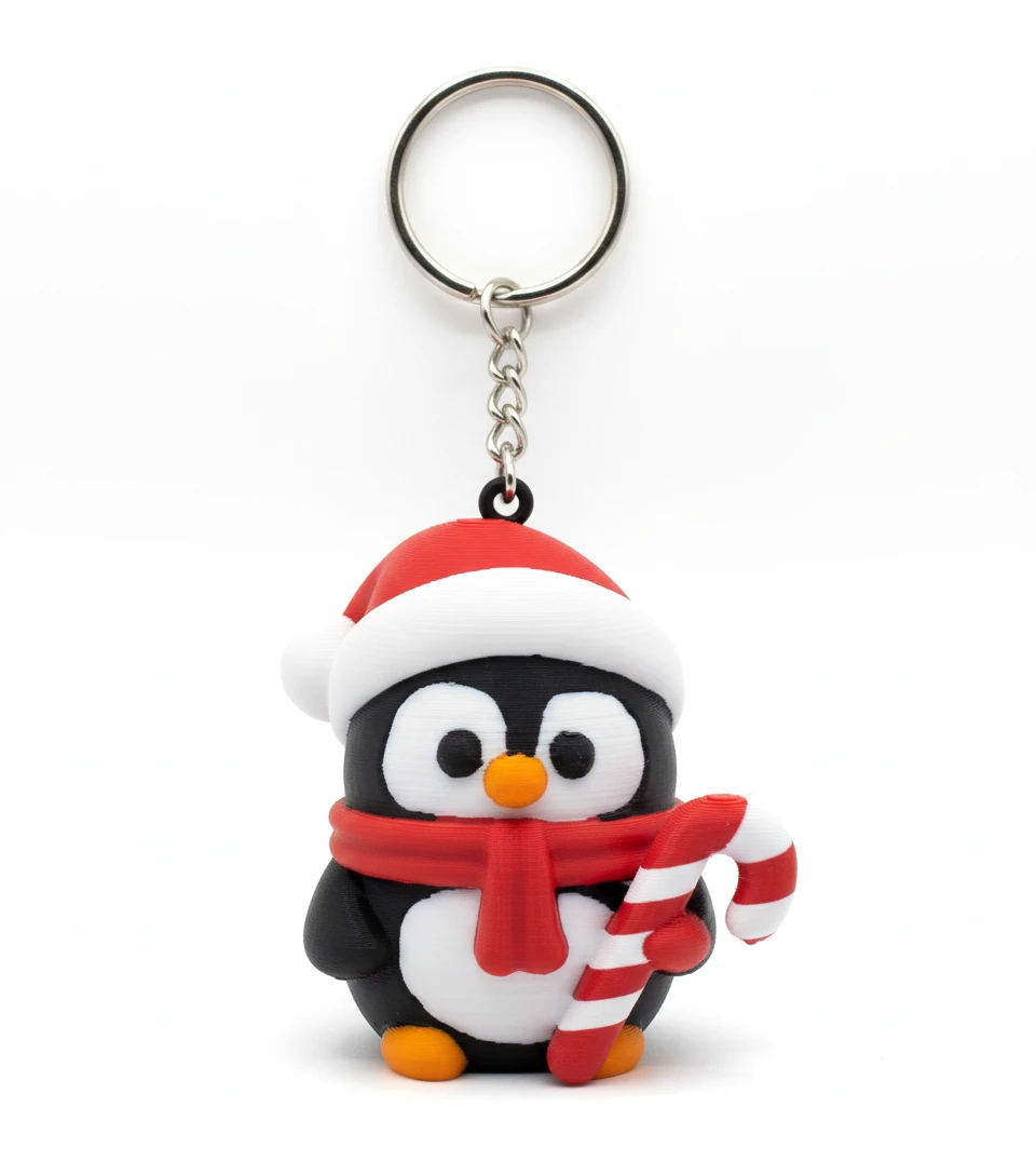 Noel Penguen Anahtarlık