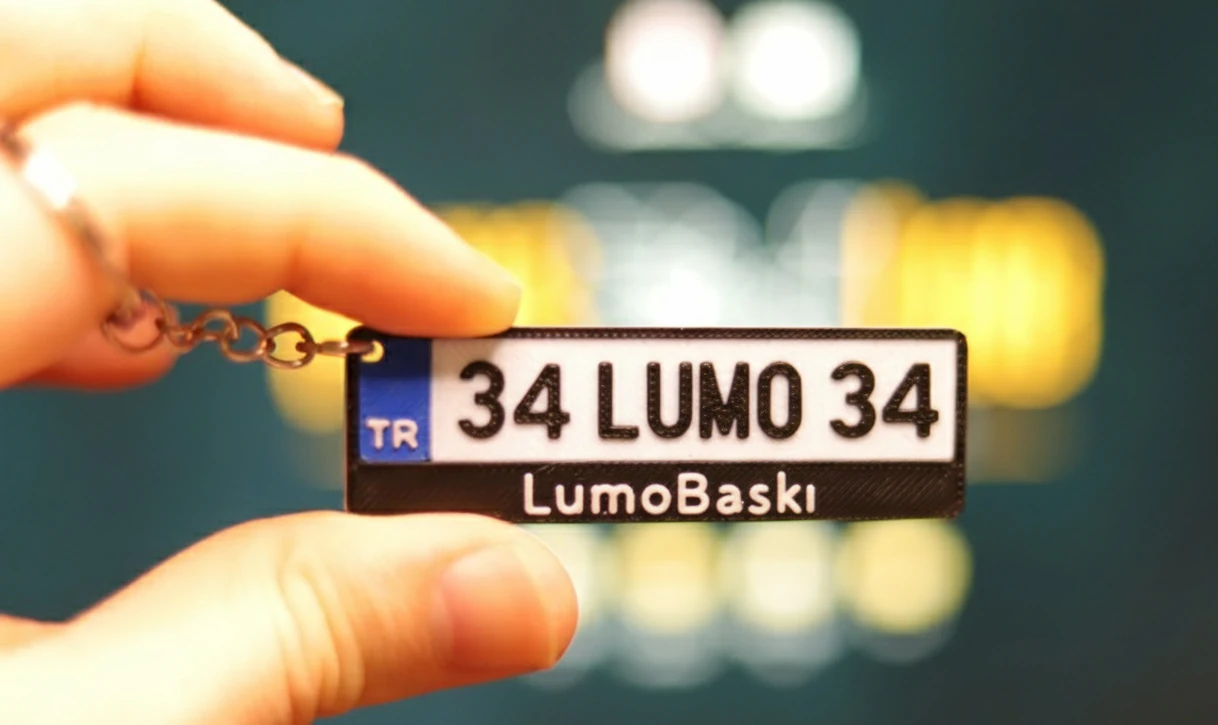 Kişiye Özel Plakalık Anahtarlık