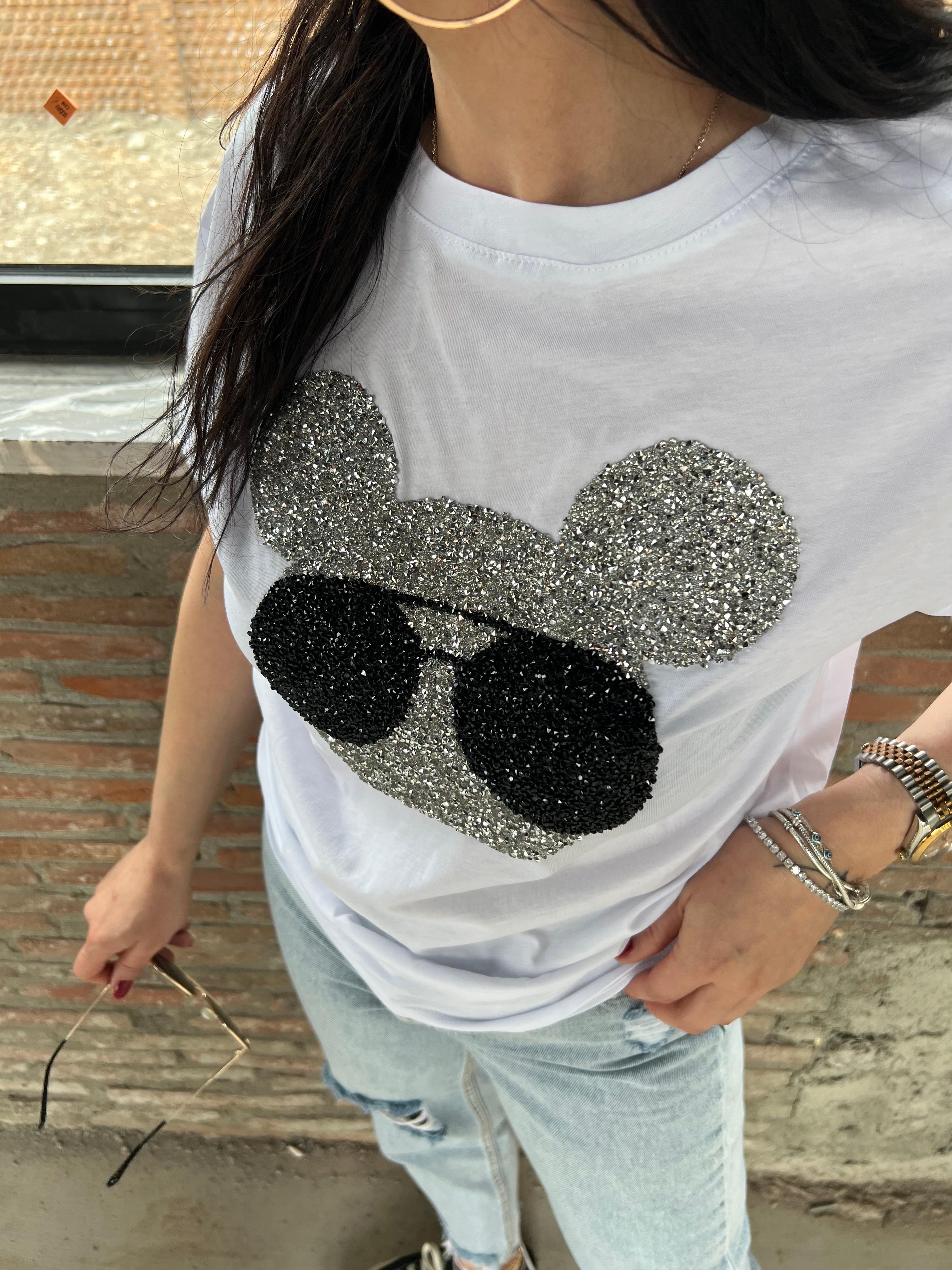 Payetli Mickey Basic T-Shirt