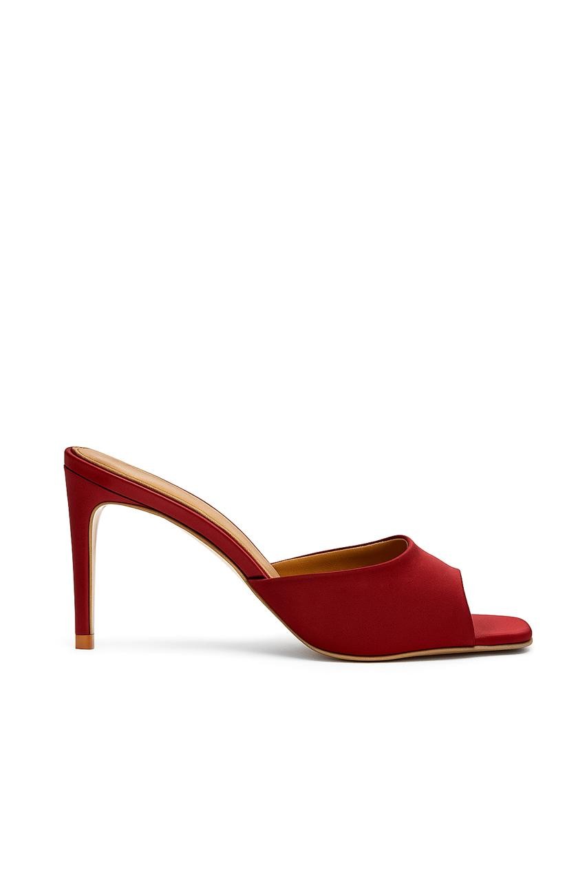 Malvina Saten 8 Cm Topuklu Terlik