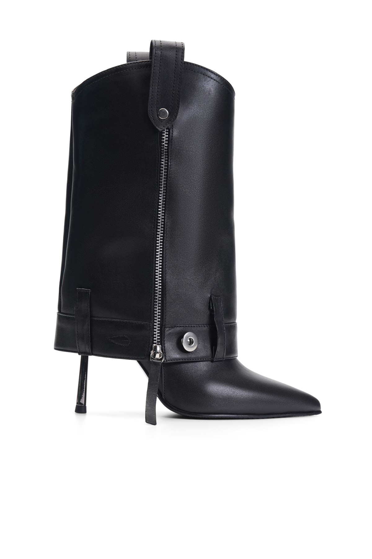 Helia Leather Heeled Boots