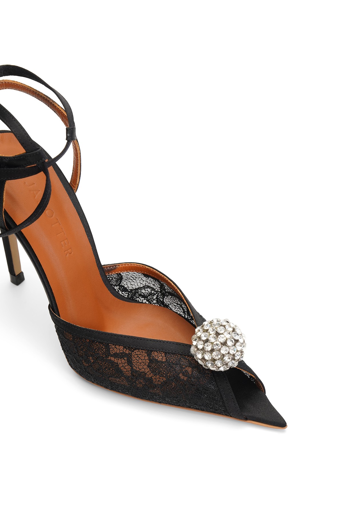 Jabotter Celestina Saten & Dantel 10 Cm Stiletto