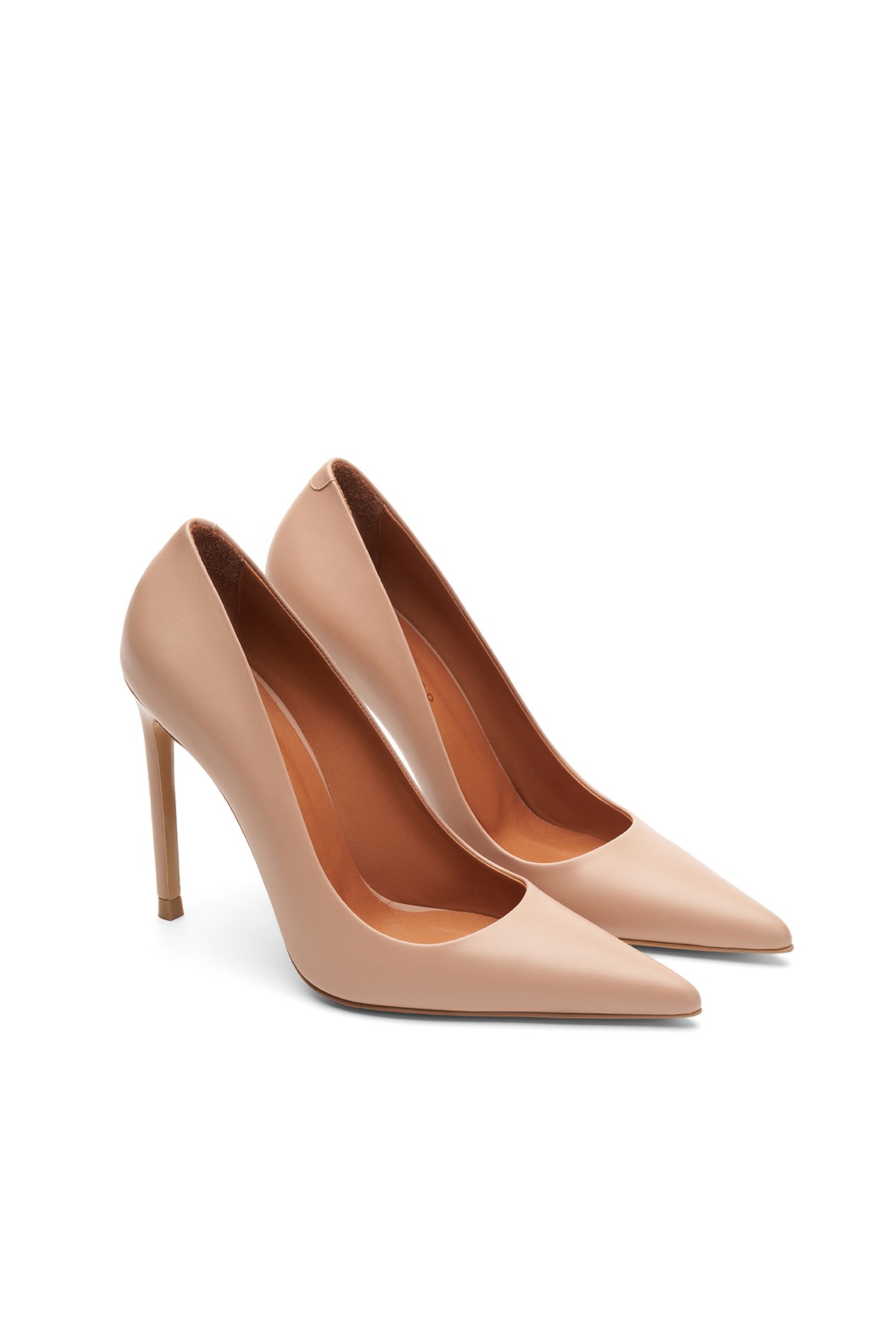 Jabotter Monaco Deri 10 Cm Stiletto - Karamel
