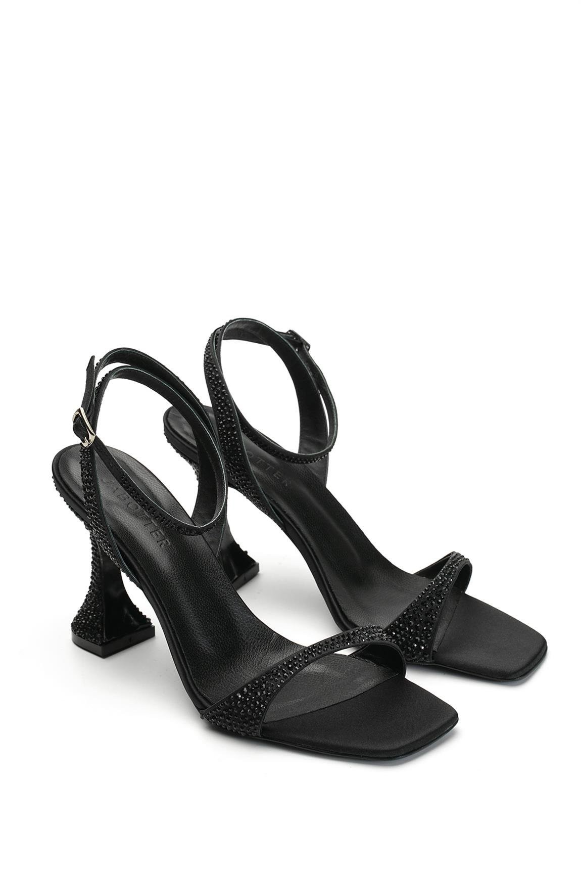 Jabotter Kristy Satin Stone 8 Cm Heeled Sandals