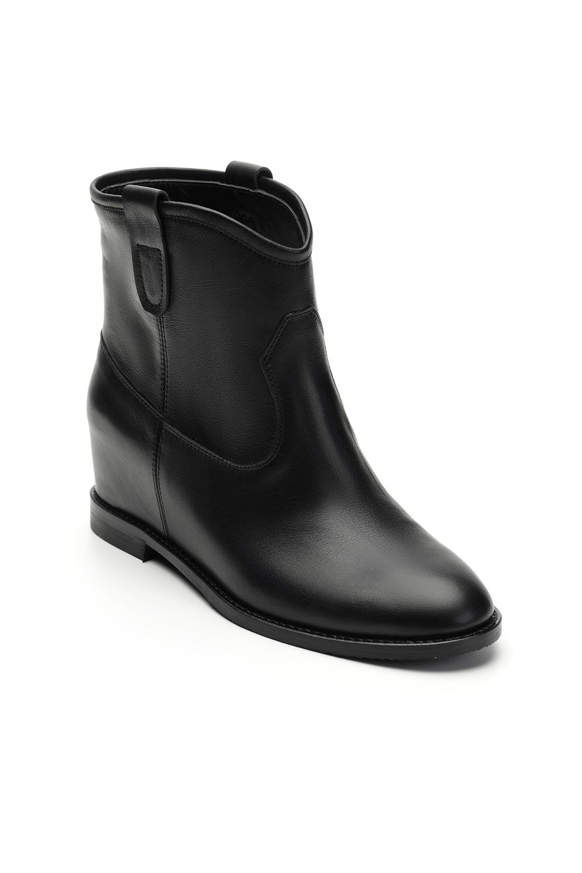 Jabotter My Maran Deri Gizli Topuklu Bot - Siyah