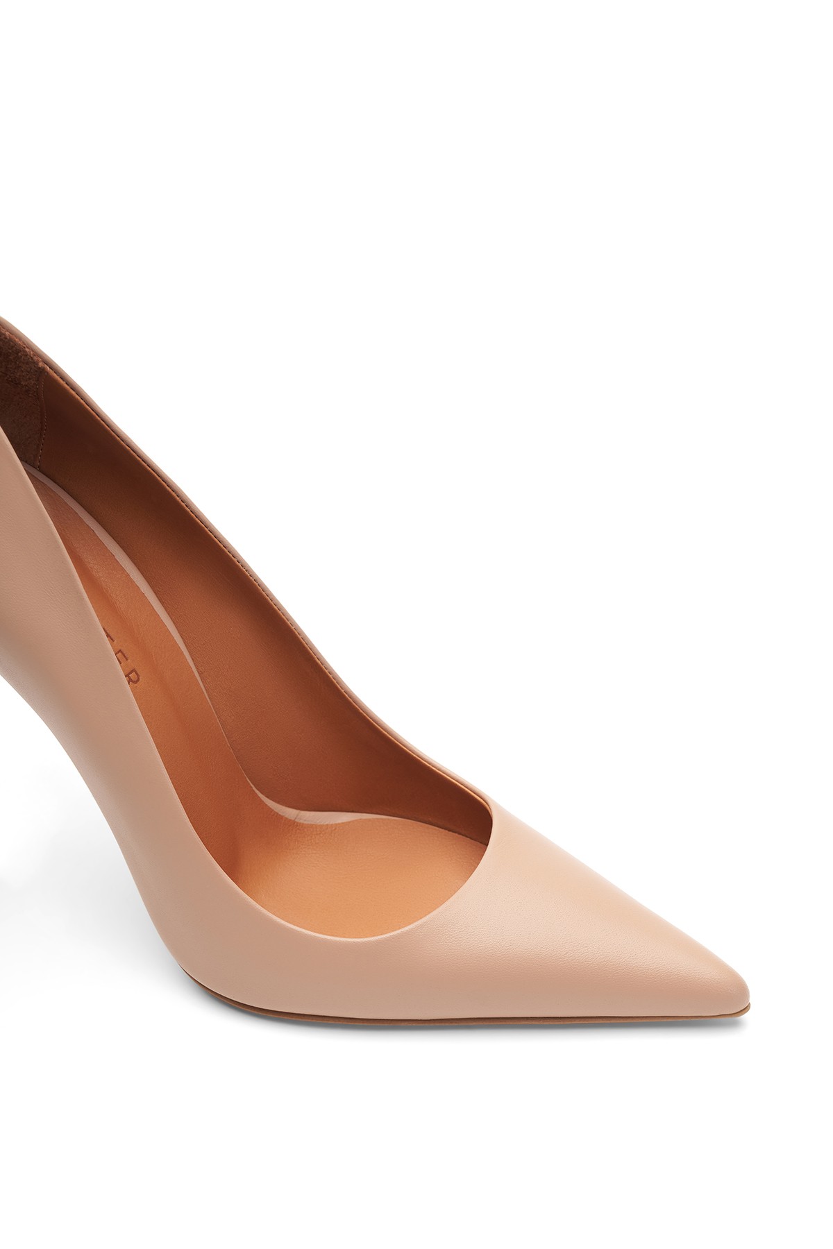Jabotter Monaco Deri 10 Cm Stiletto - Karamel