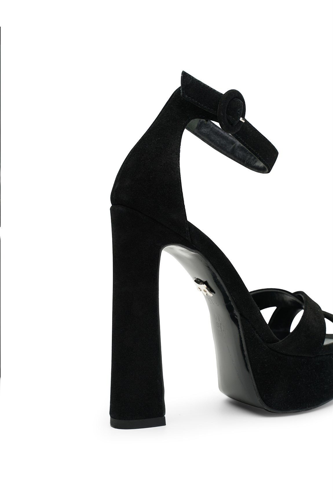Jabotter Cross Suede Platform Heels